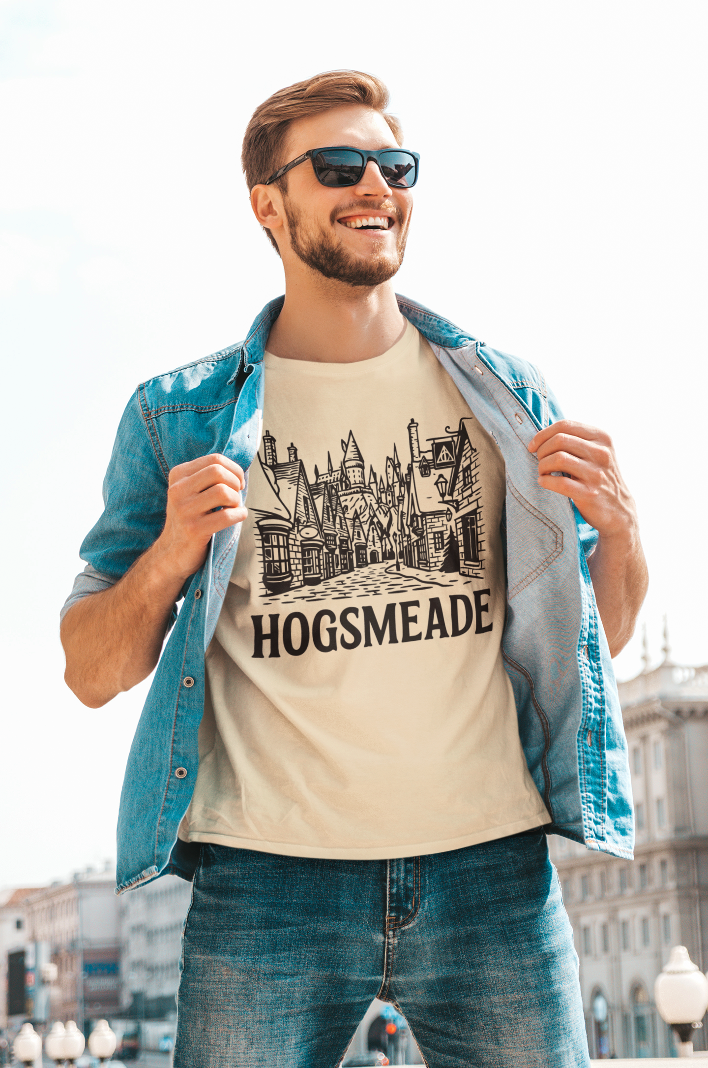 Hogsmeade Shirt | Wizarding Village Travel Poster Tee