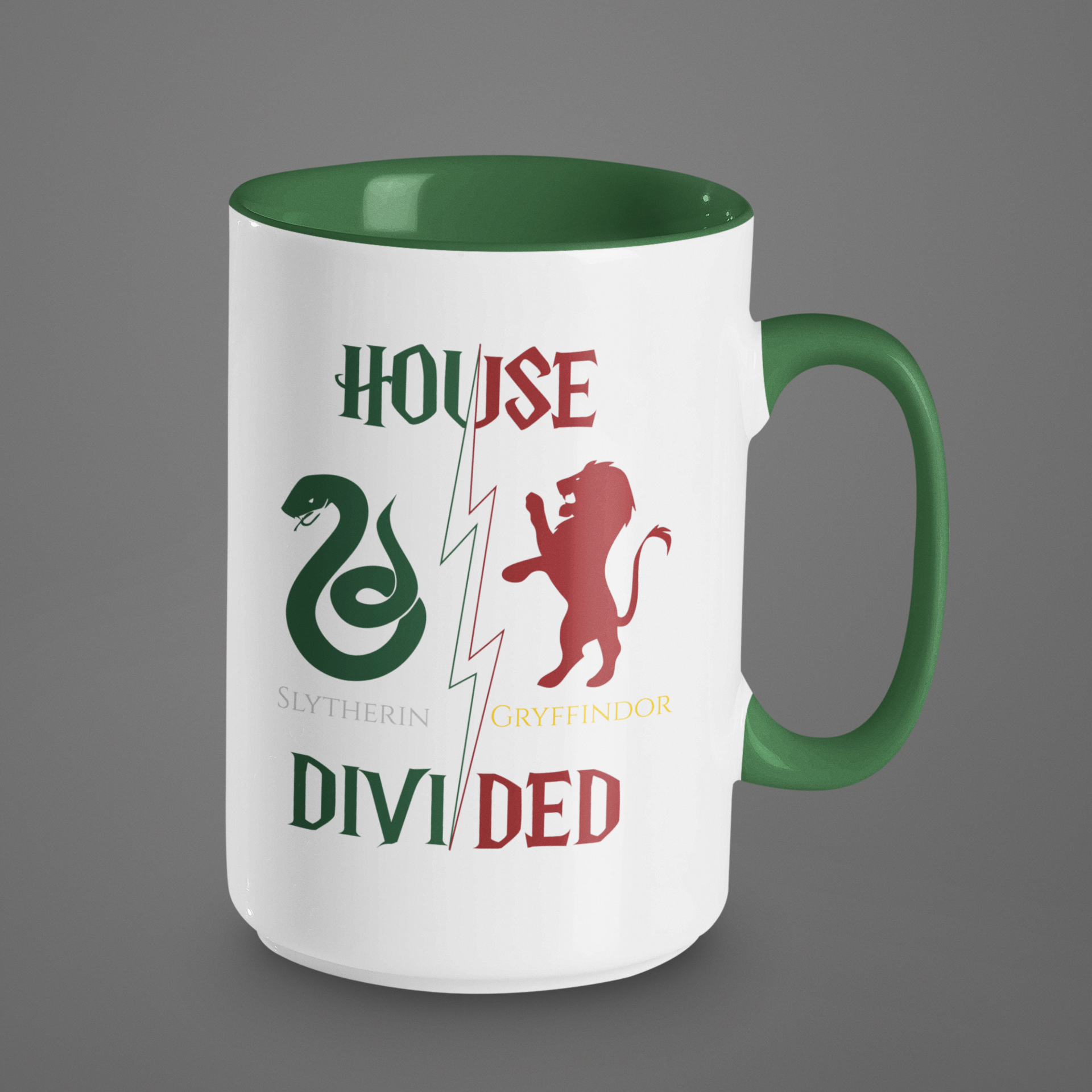 Gryffindor Slytherin Mug | House Divided Cup | Wizarding Couple Gift