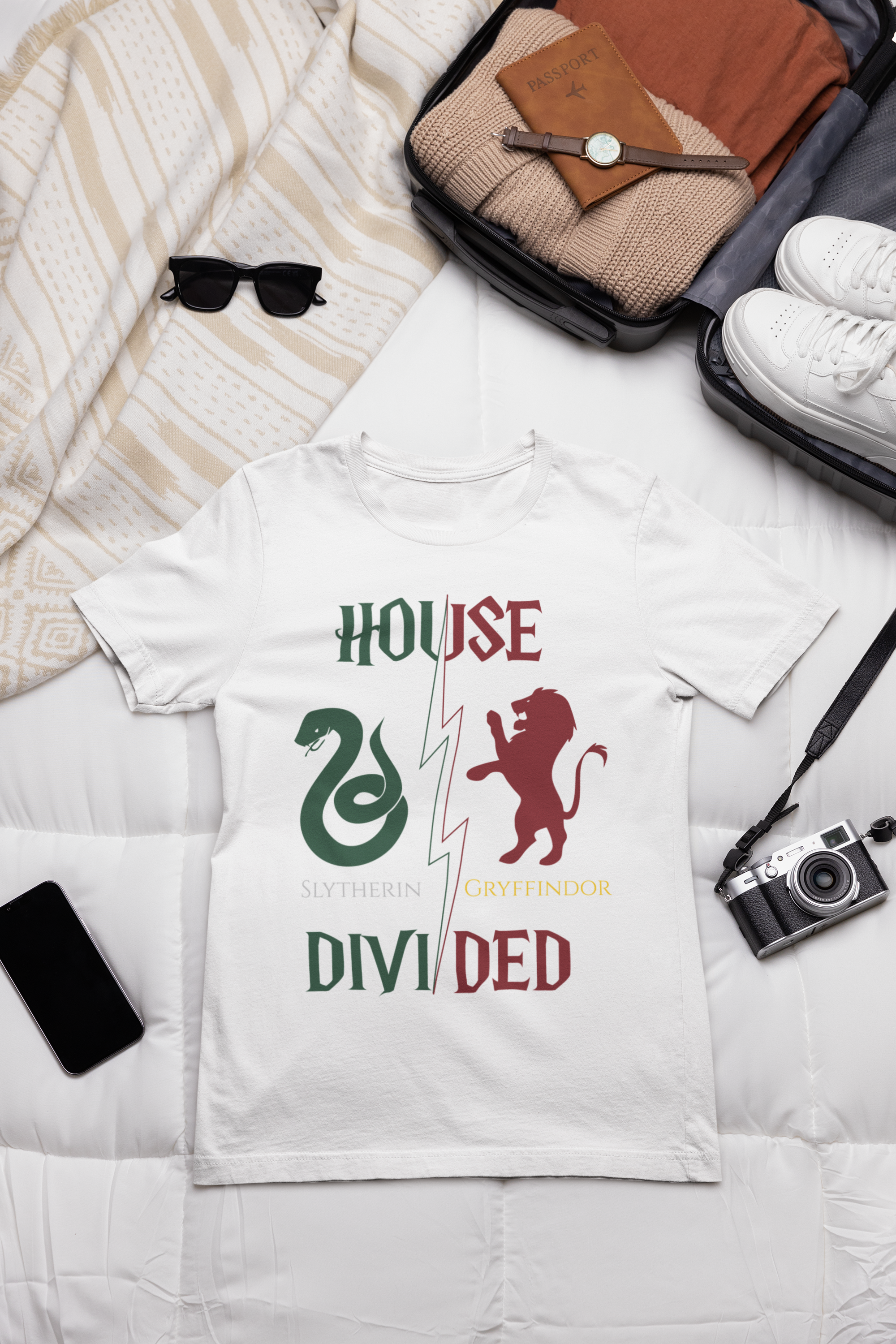 Gryffindor Slytherin Shirt | House Divided Tee | Wizarding Couple Gift
