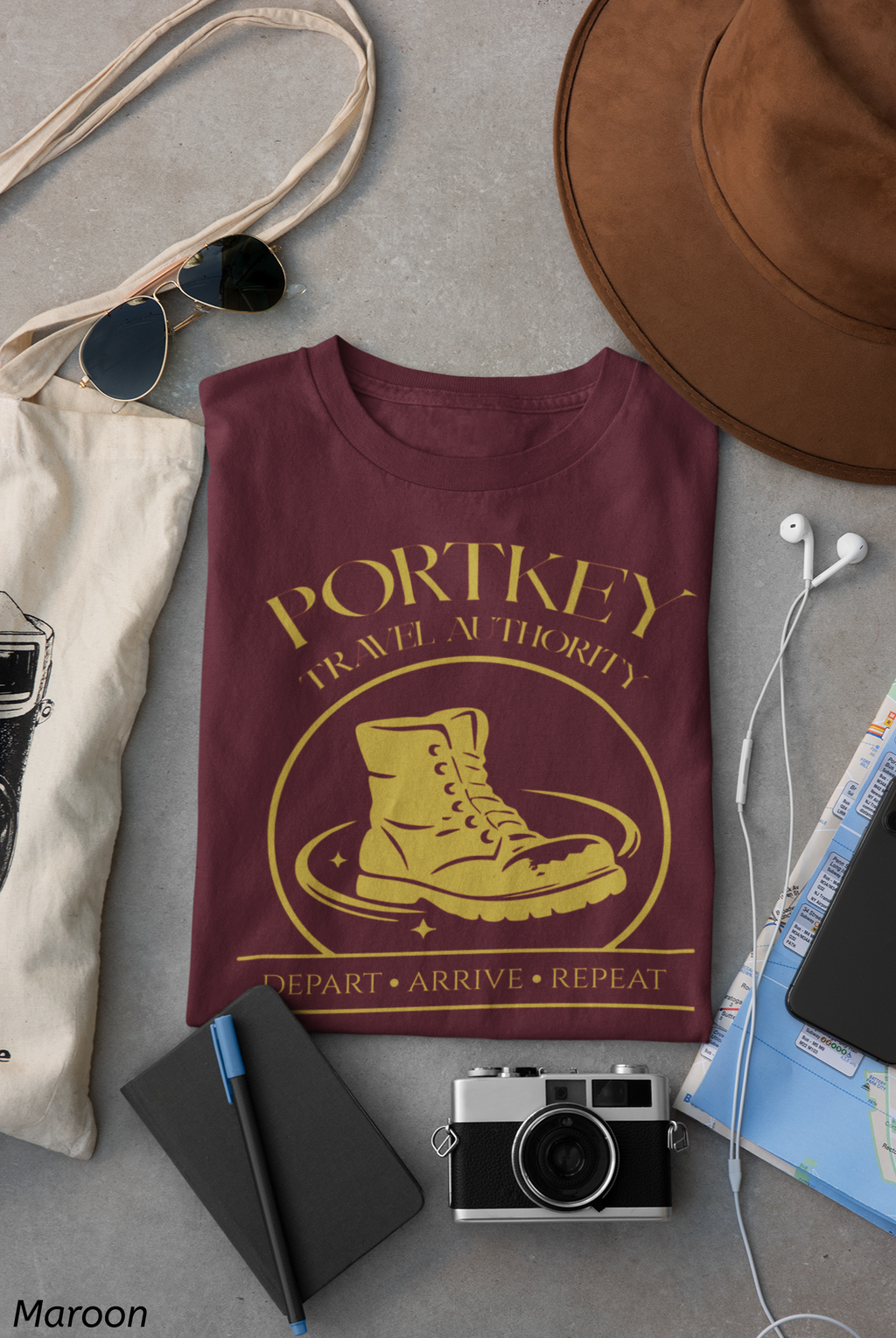 Portkey Travel Authority Shirt- Magical Transit Tee for Wizard Fans