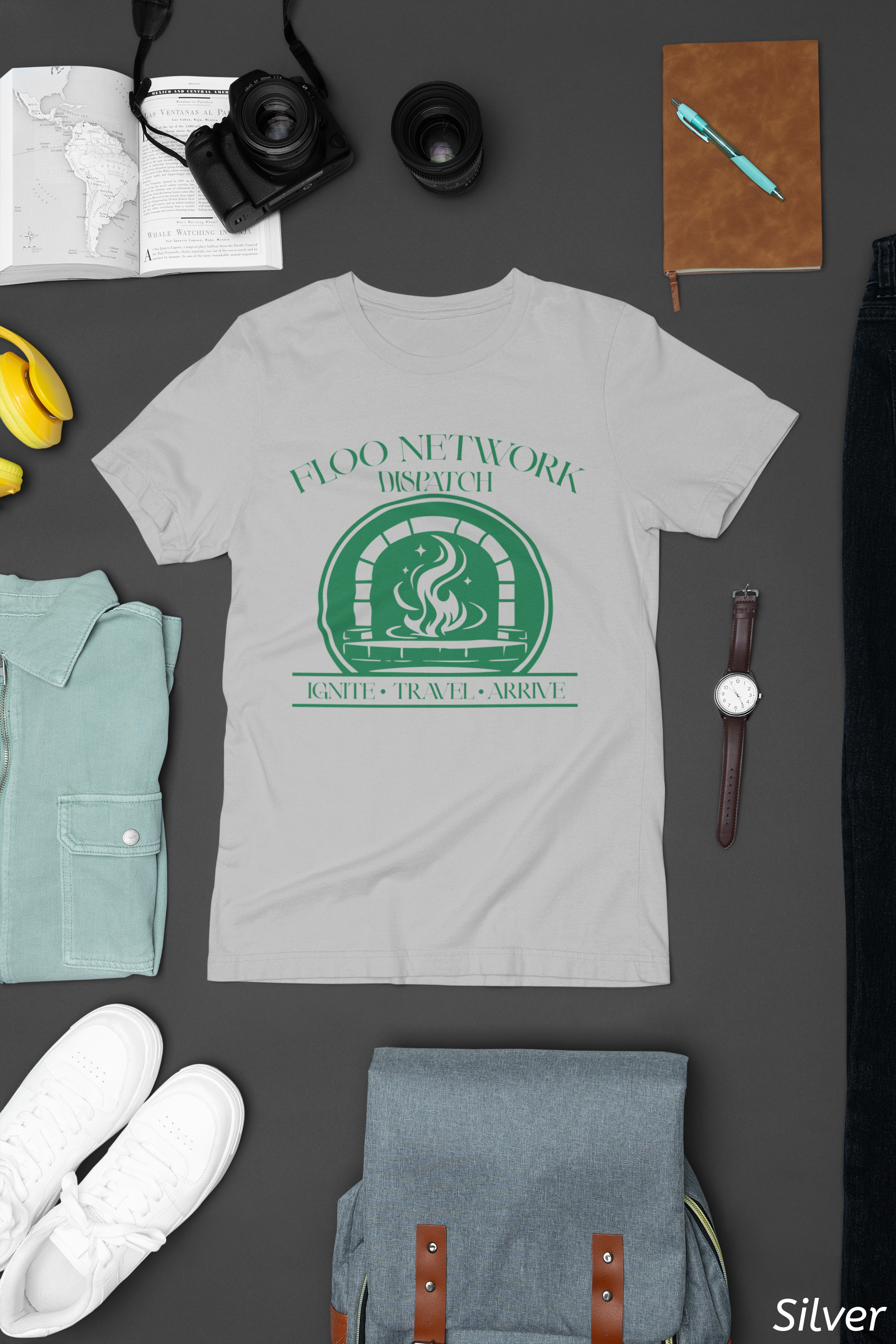 Floo Network Dispatch Shirt- Wizard Fireplace Travel Tee