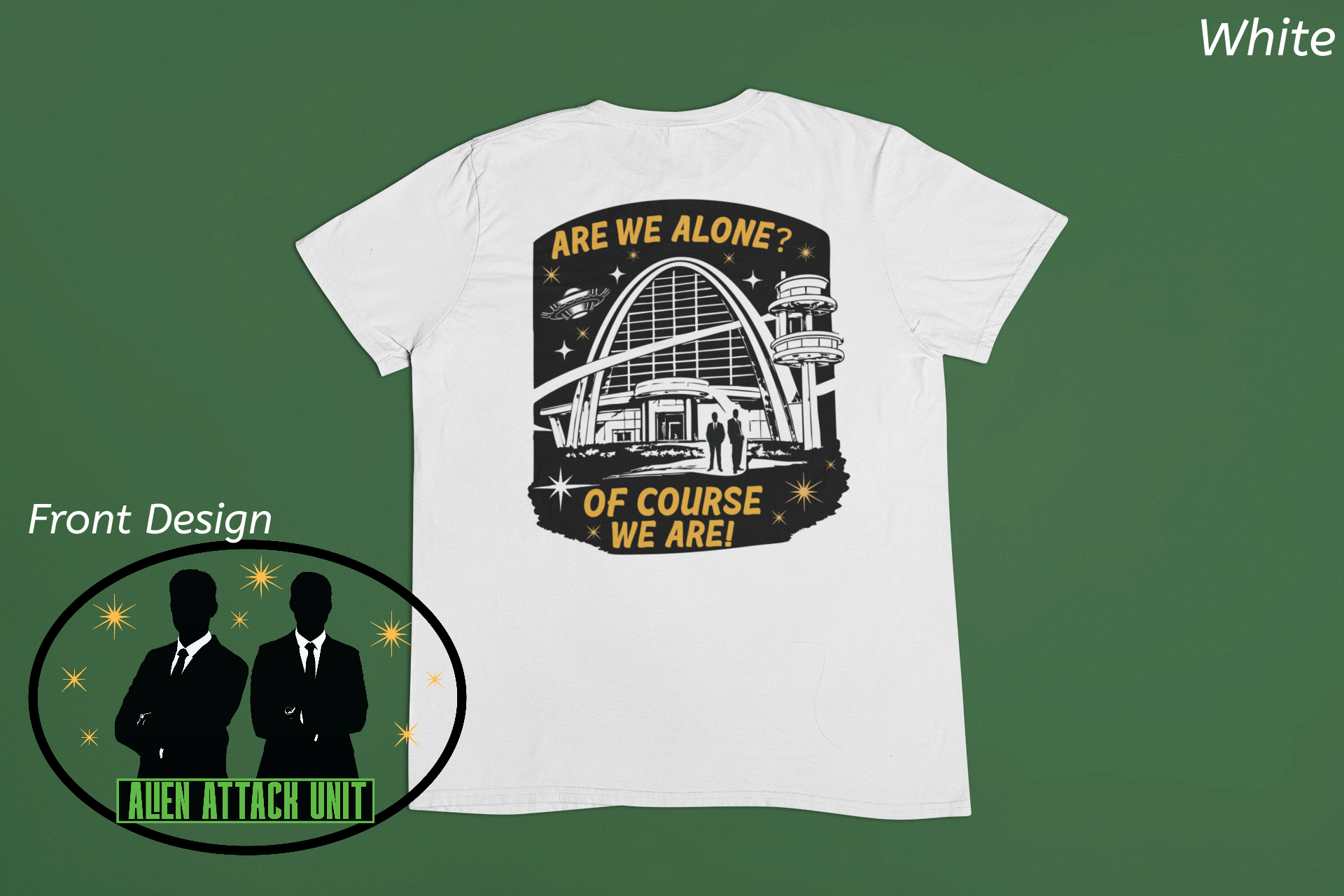 Alien Attack Unit Shirt- Retro Sci Fi Theme Park Tee