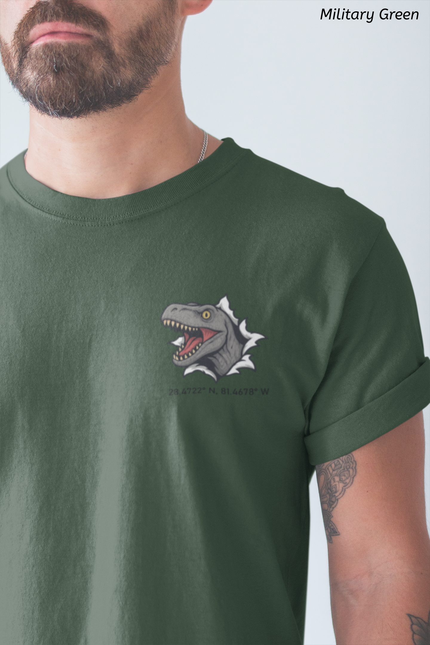 Raptor Park Day Shirt- Universal Inspired Dinosaur Tee, Double-Sided Jurassic Design