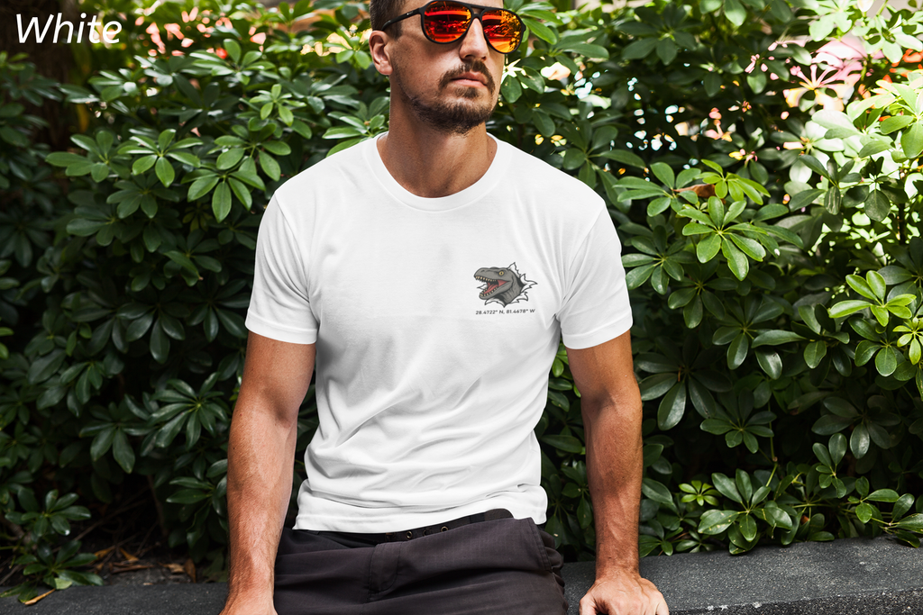 Raptor Park Day Shirt- Universal Inspired Dinosaur Tee, Double-Sided Jurassic Design