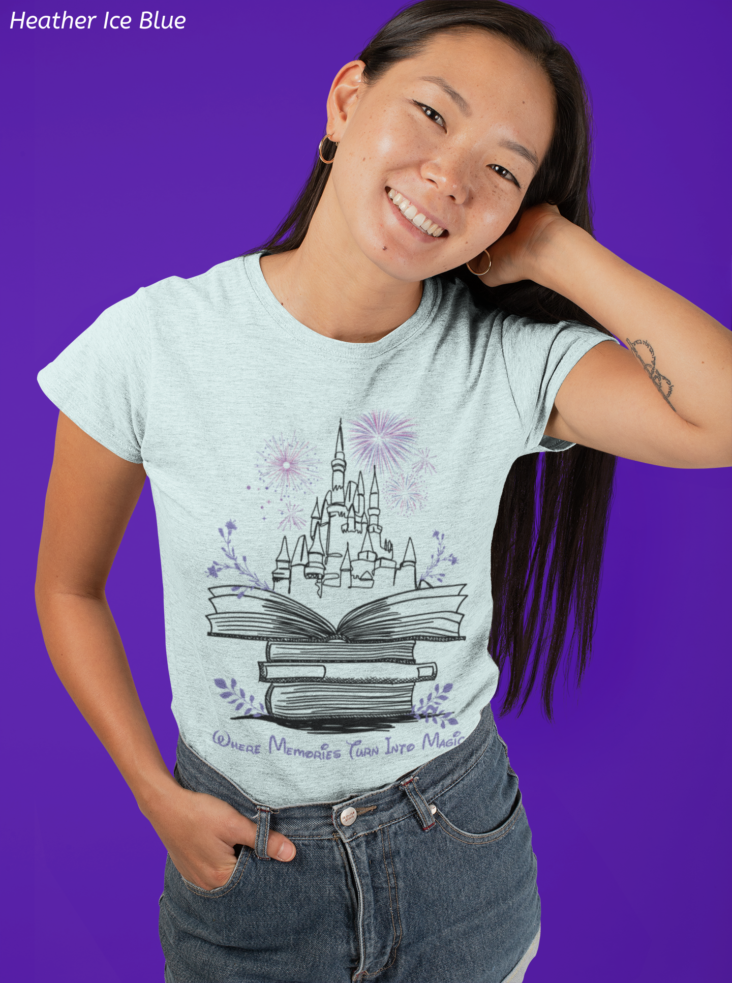 Where Memories Turn Into Magic Tee- Magical Vacation Castle Fireworks Shirt