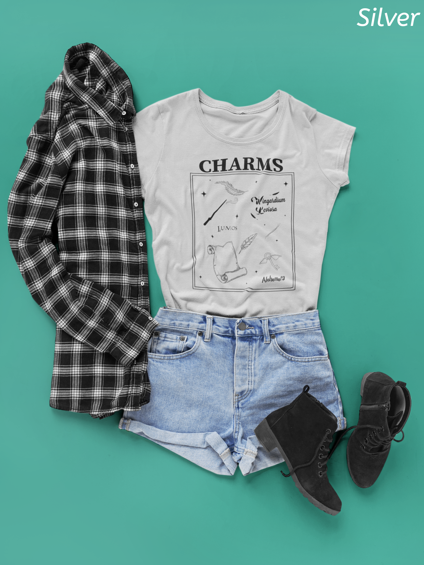 Charms Shirt- Wizard School Spell Tee