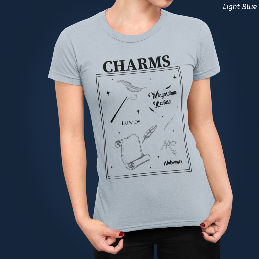 Charms Shirt- Wizard School Spell Tee