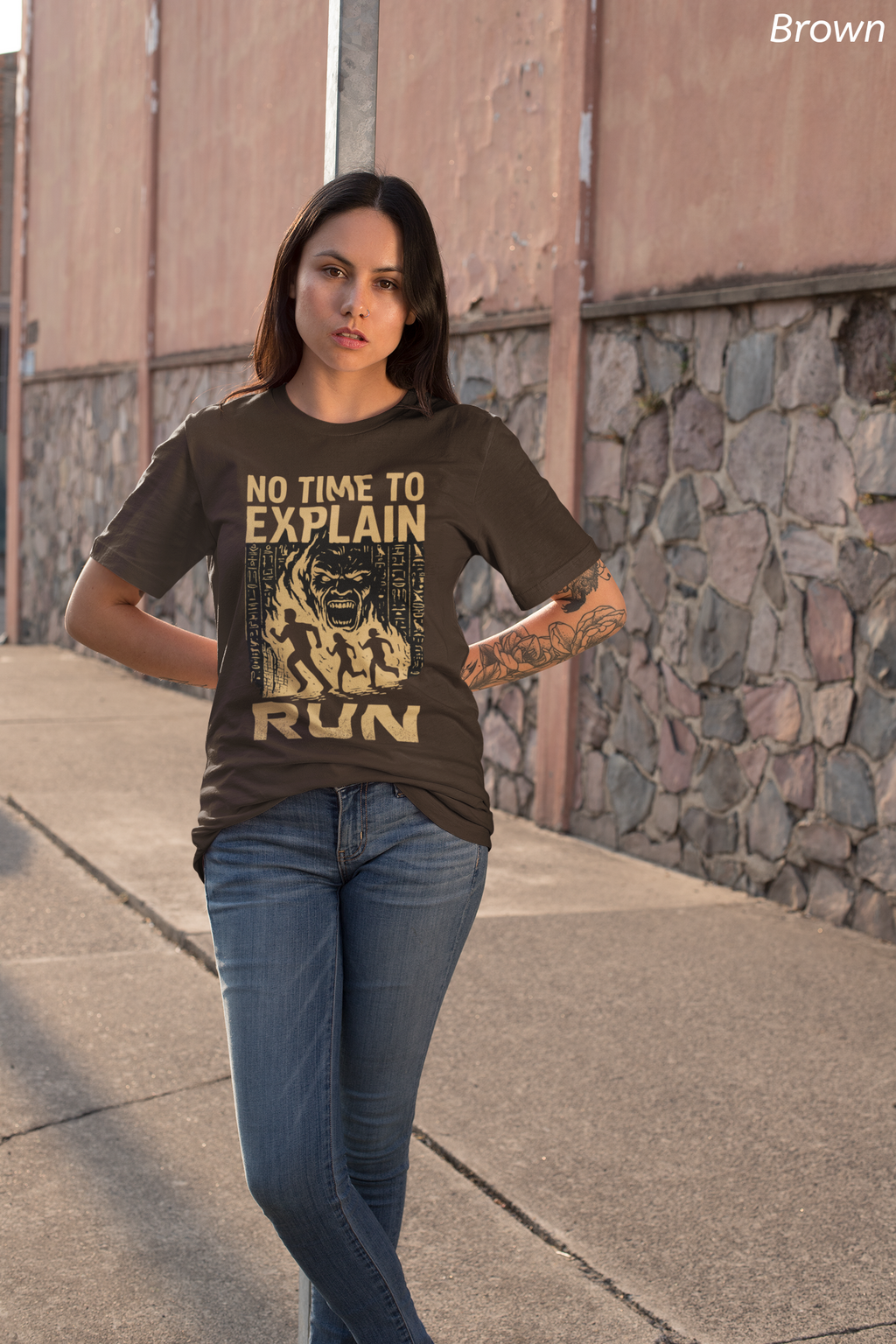 No Time to Explain- RUN Tee, Mummy Movie & Ride Inspired Shirt