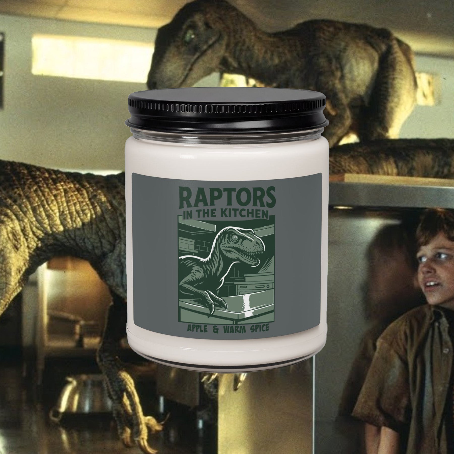 Raptors in the Kitchen Candle- Apple + Warm Spices Soy Candle