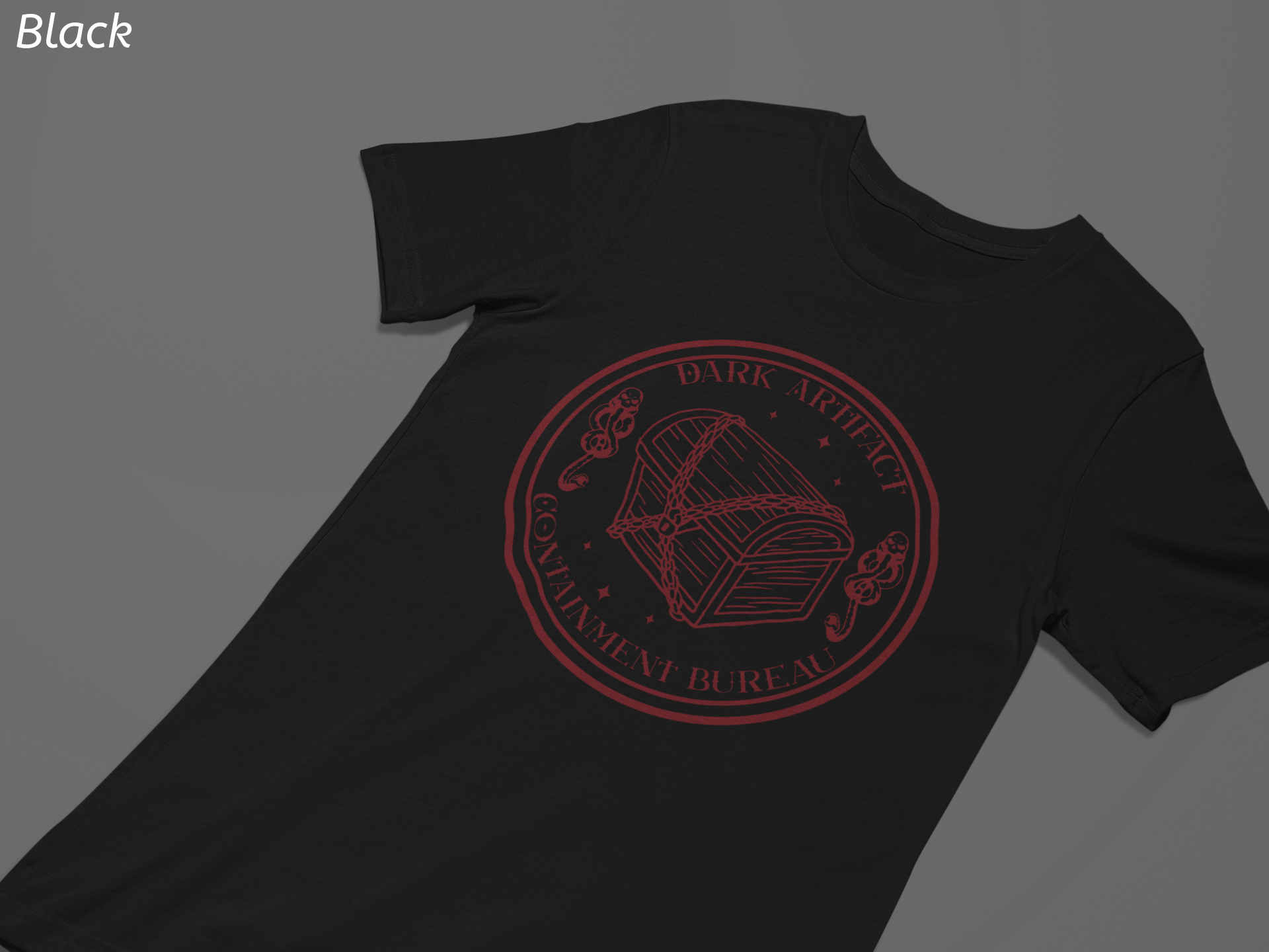 Dark Artifact Containment Bureau Tee- Dark Wizard Inspired Shirt