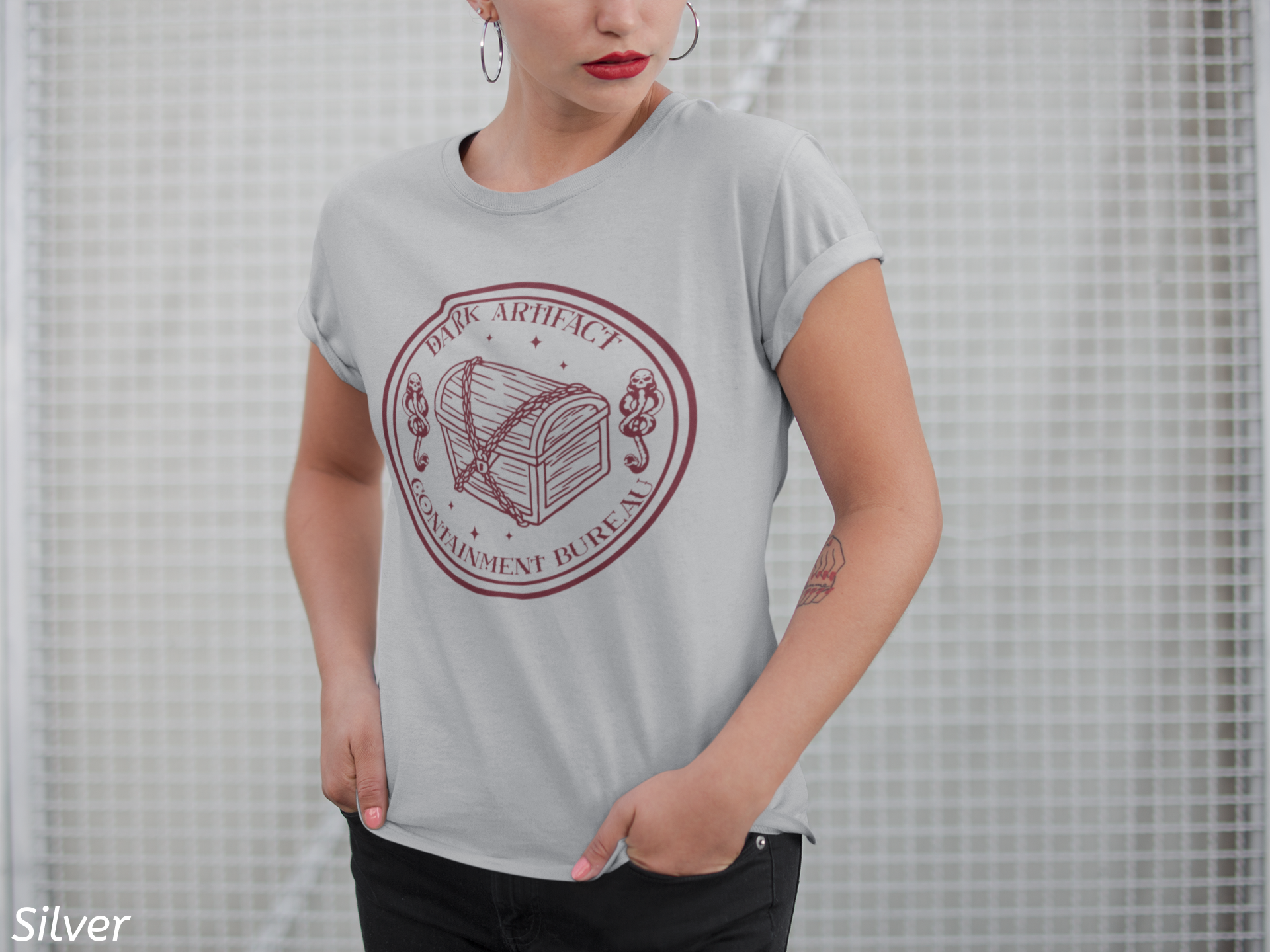 Dark Artifact Containment Bureau Tee- Dark Wizard Inspired Shirt