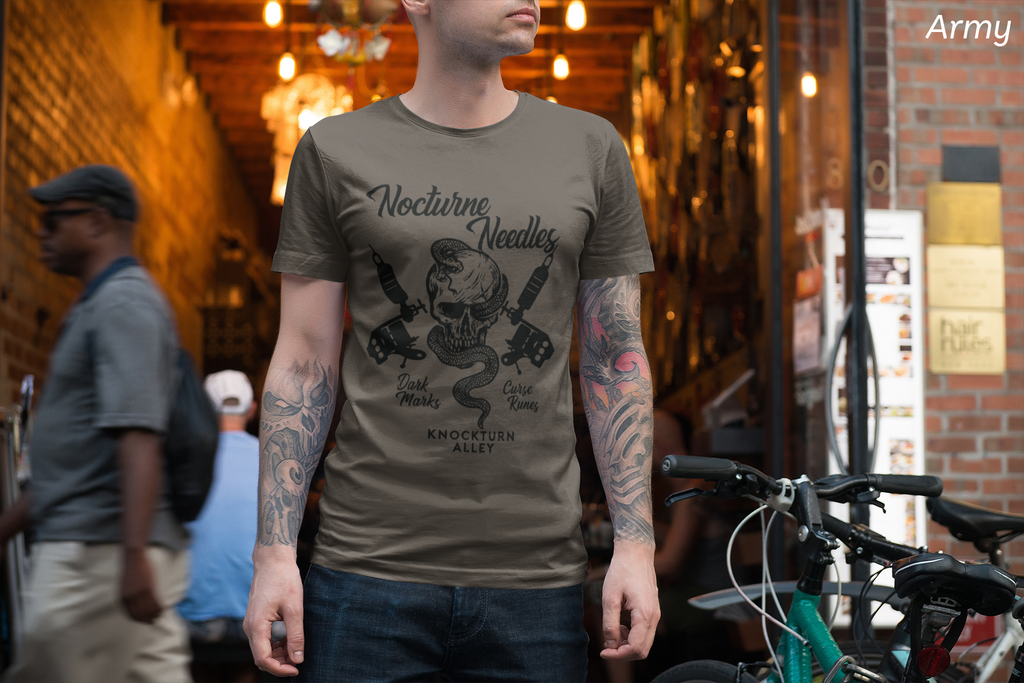 Nocturne Needles Shirt- Dark Wizard Tattoo Shop Tee