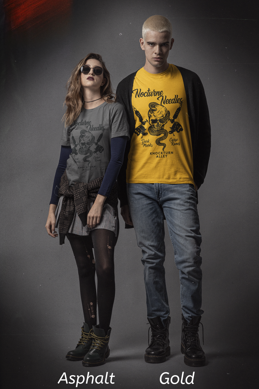 Nocturne Needles Shirt- Dark Wizard Tattoo Shop Tee