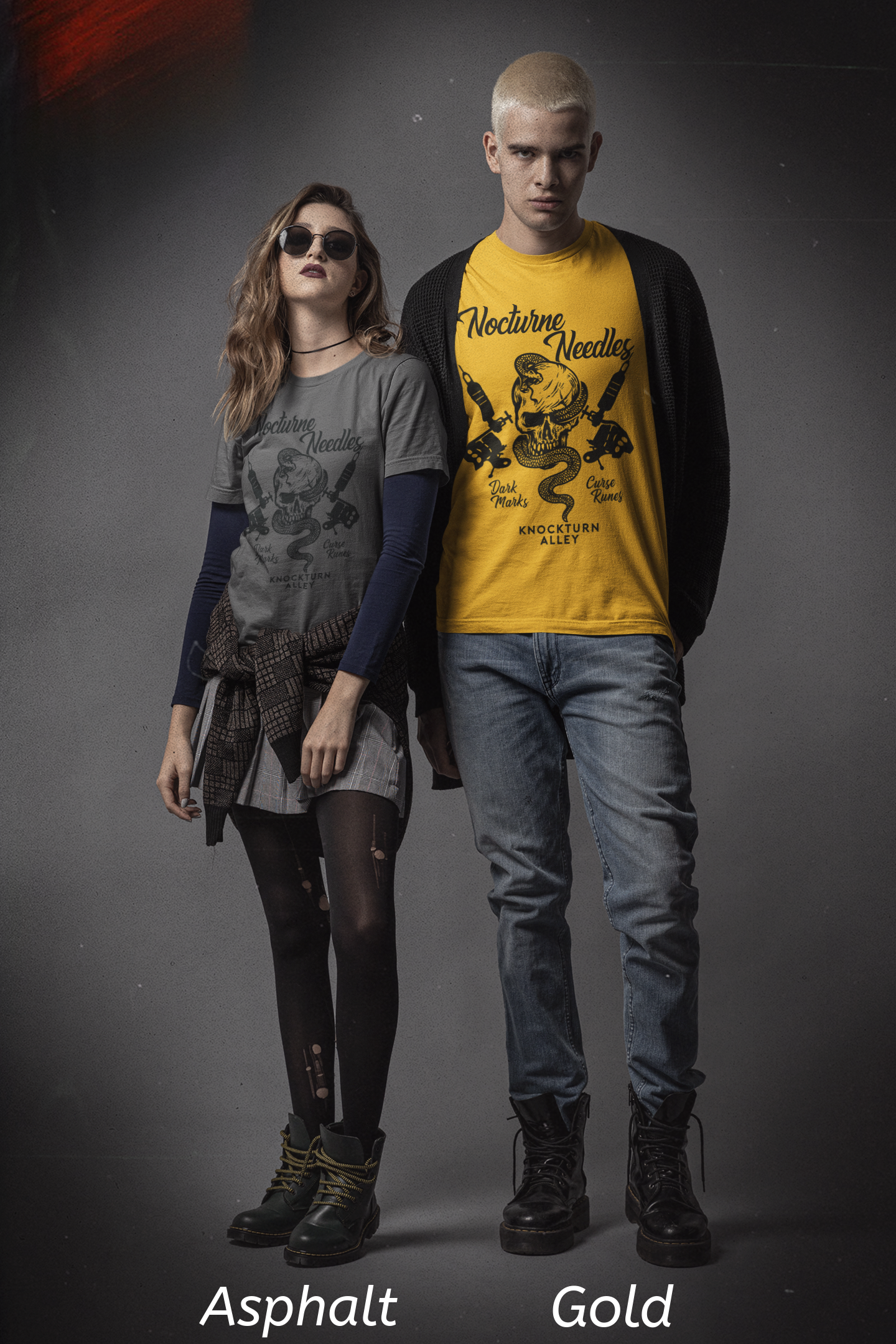 Nocturne Needles Shirt- Dark Wizard Tattoo Shop Tee