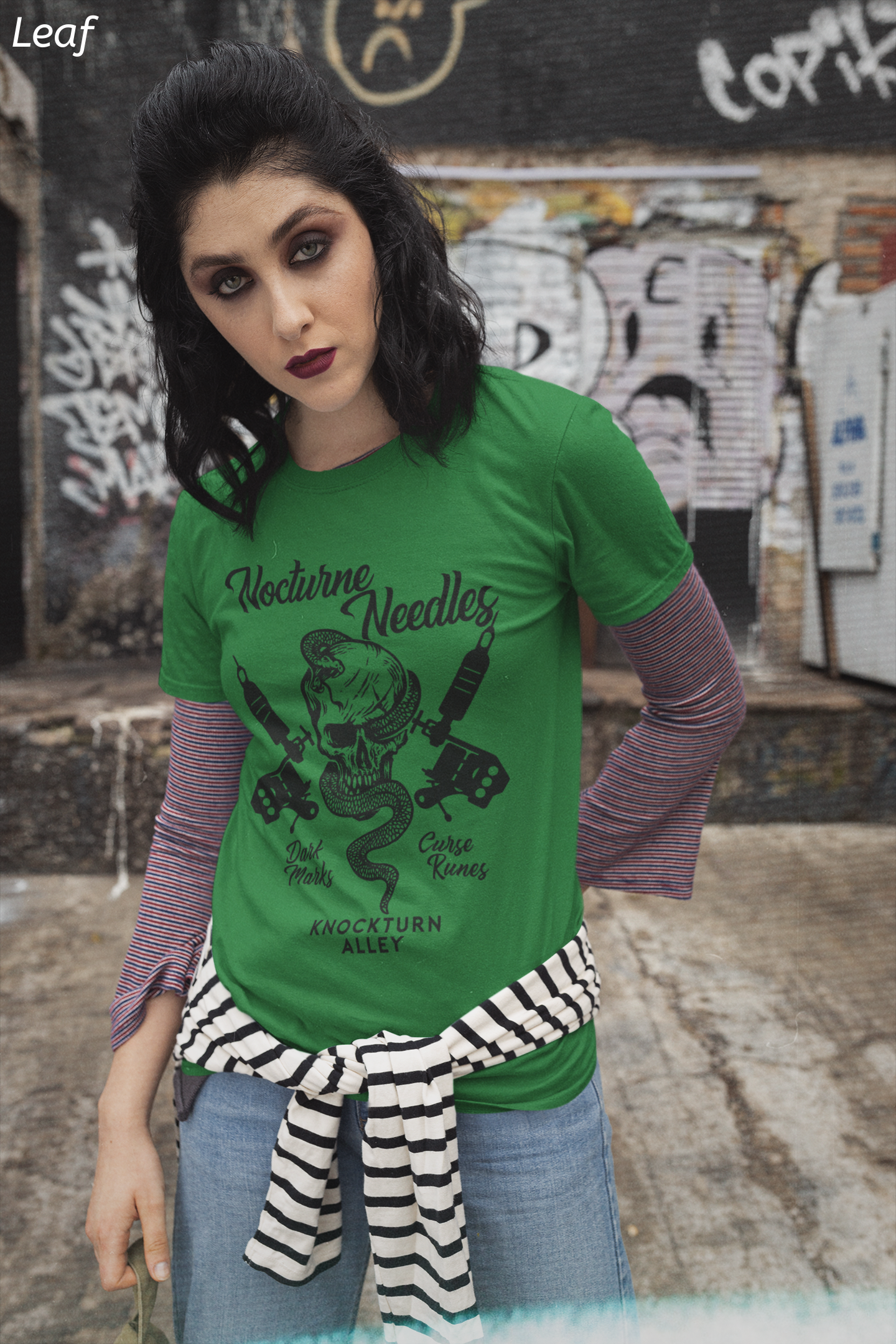 Nocturne Needles Shirt- Dark Wizard Tattoo Shop Tee
