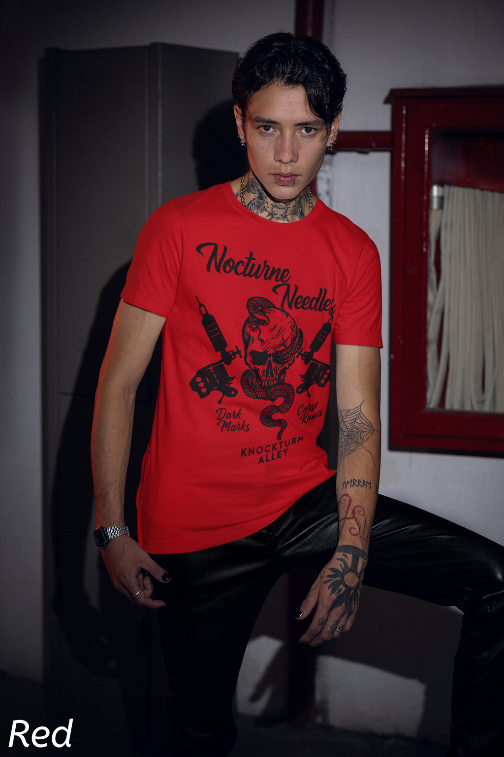 Nocturne Needles Shirt- Dark Wizard Tattoo Shop Tee