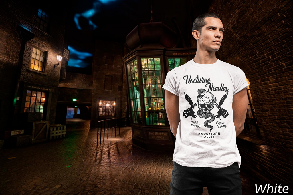 Nocturne Needles Shirt- Dark Wizard Tattoo Shop Tee