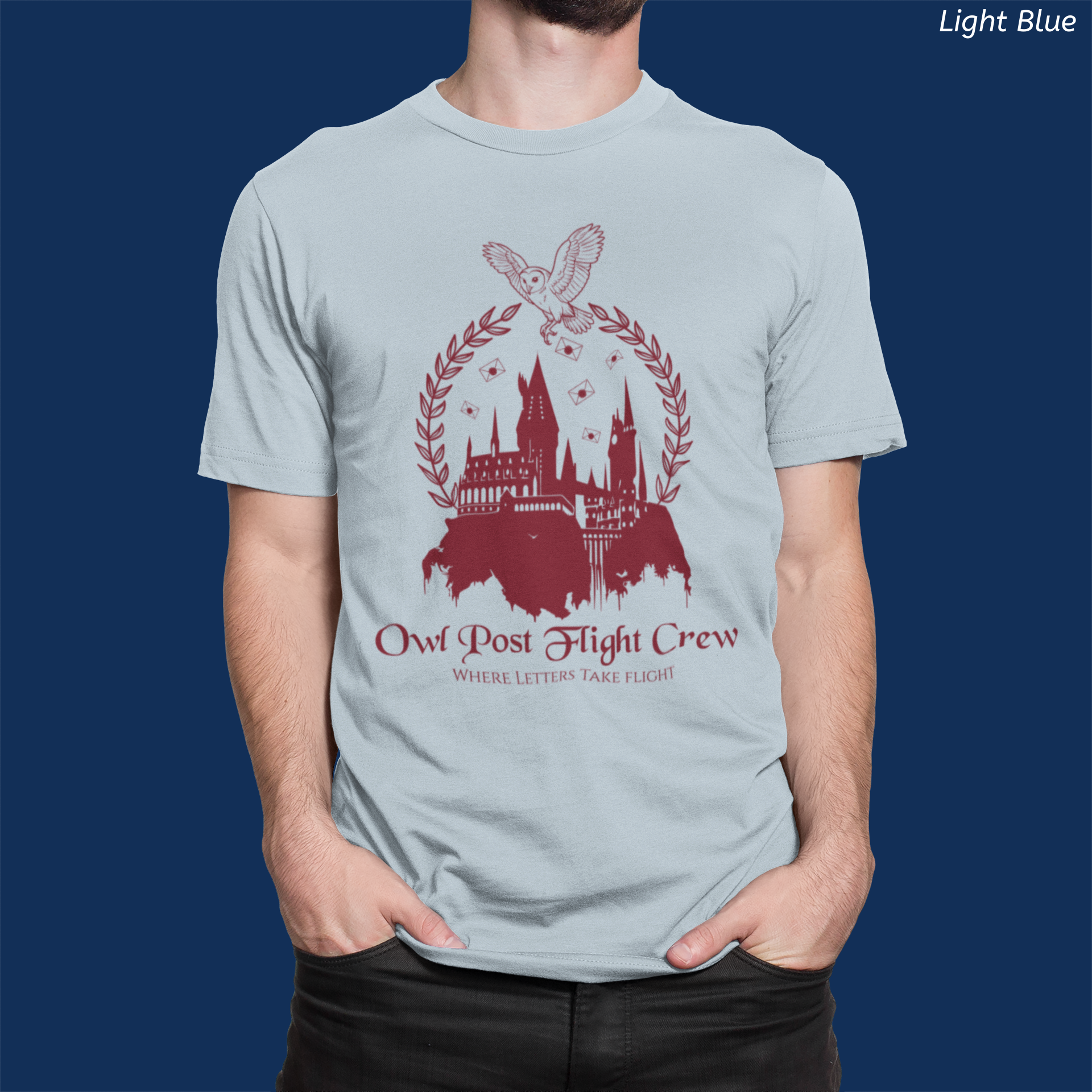 Owl Post Flight Crew Shirt- Wizard Mail Service Tee
