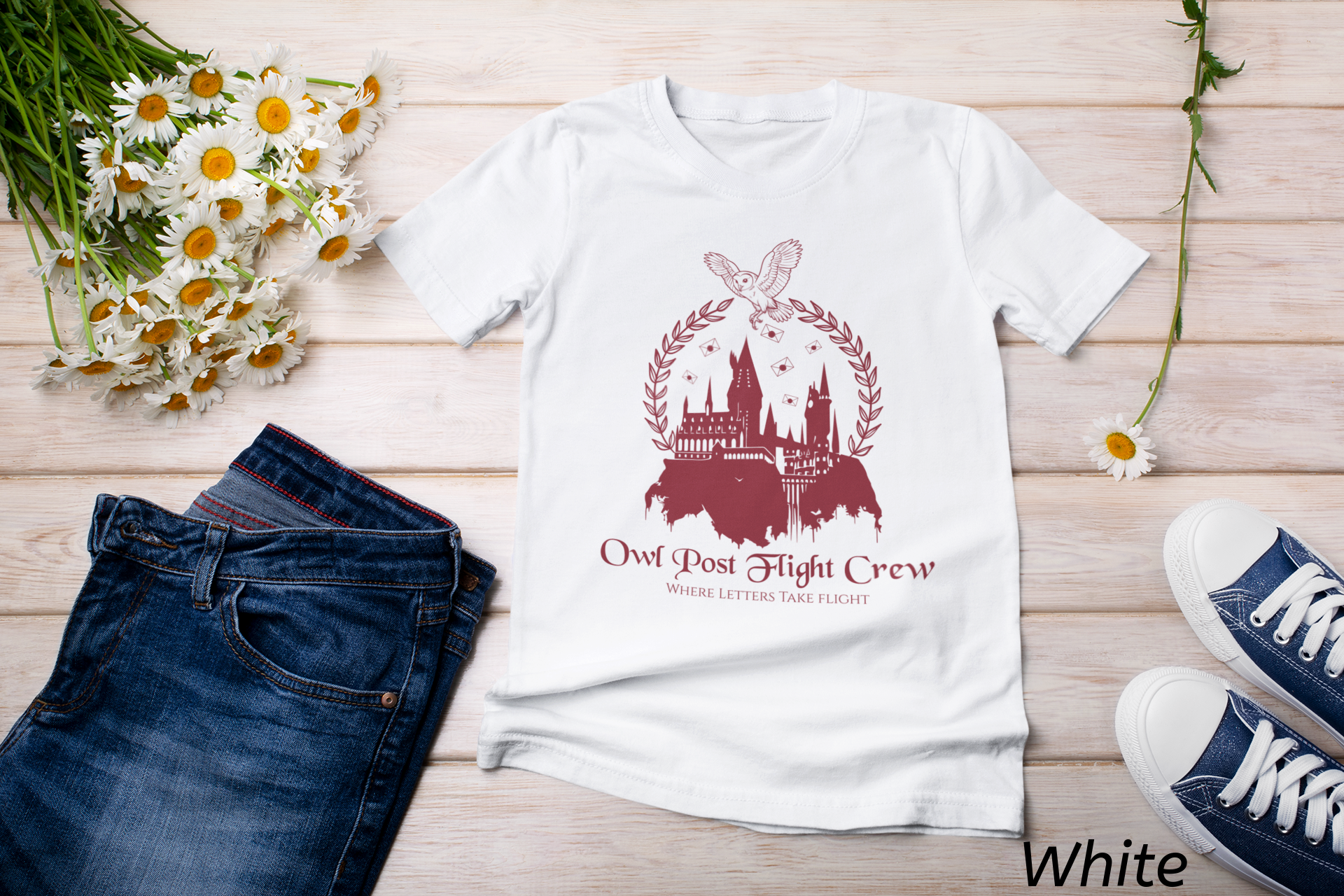 Owl Post Flight Crew Shirt- Wizard Mail Service Tee