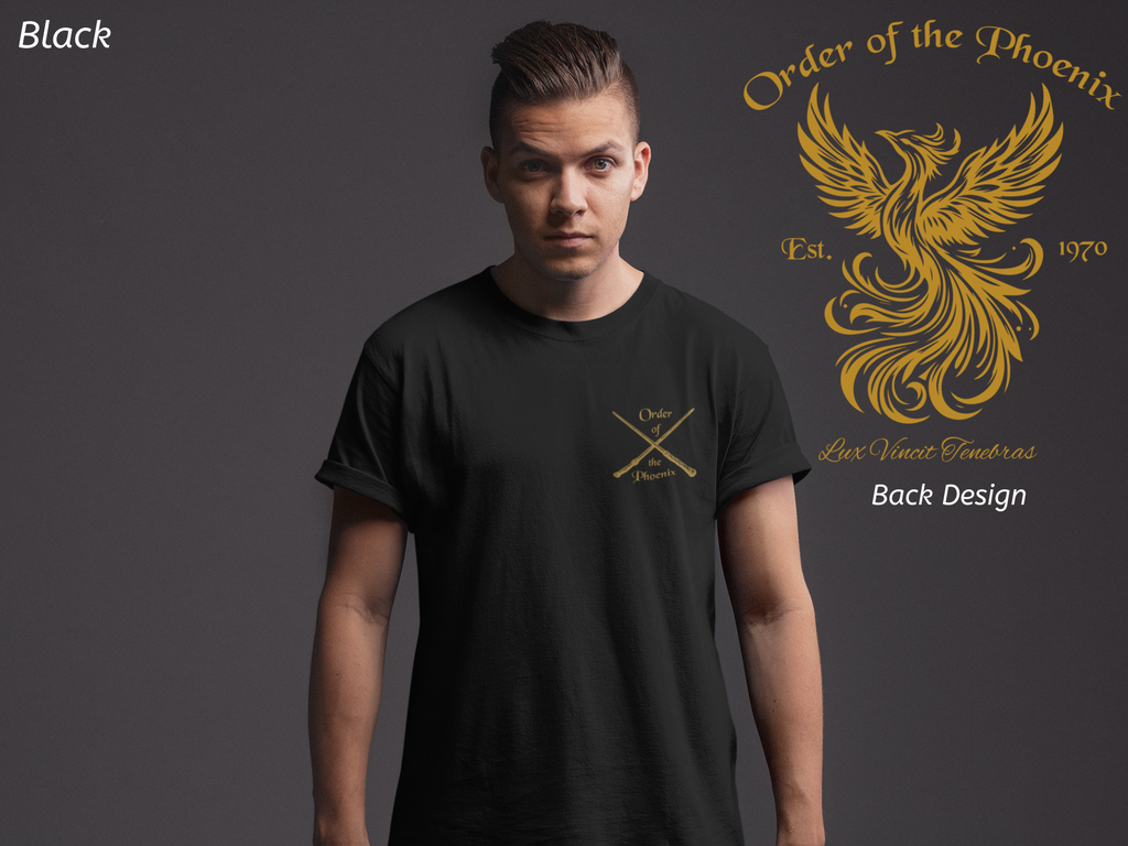 Phoenix Wizard Shirt- Lux Vincit Tenebras Double Sided Tee