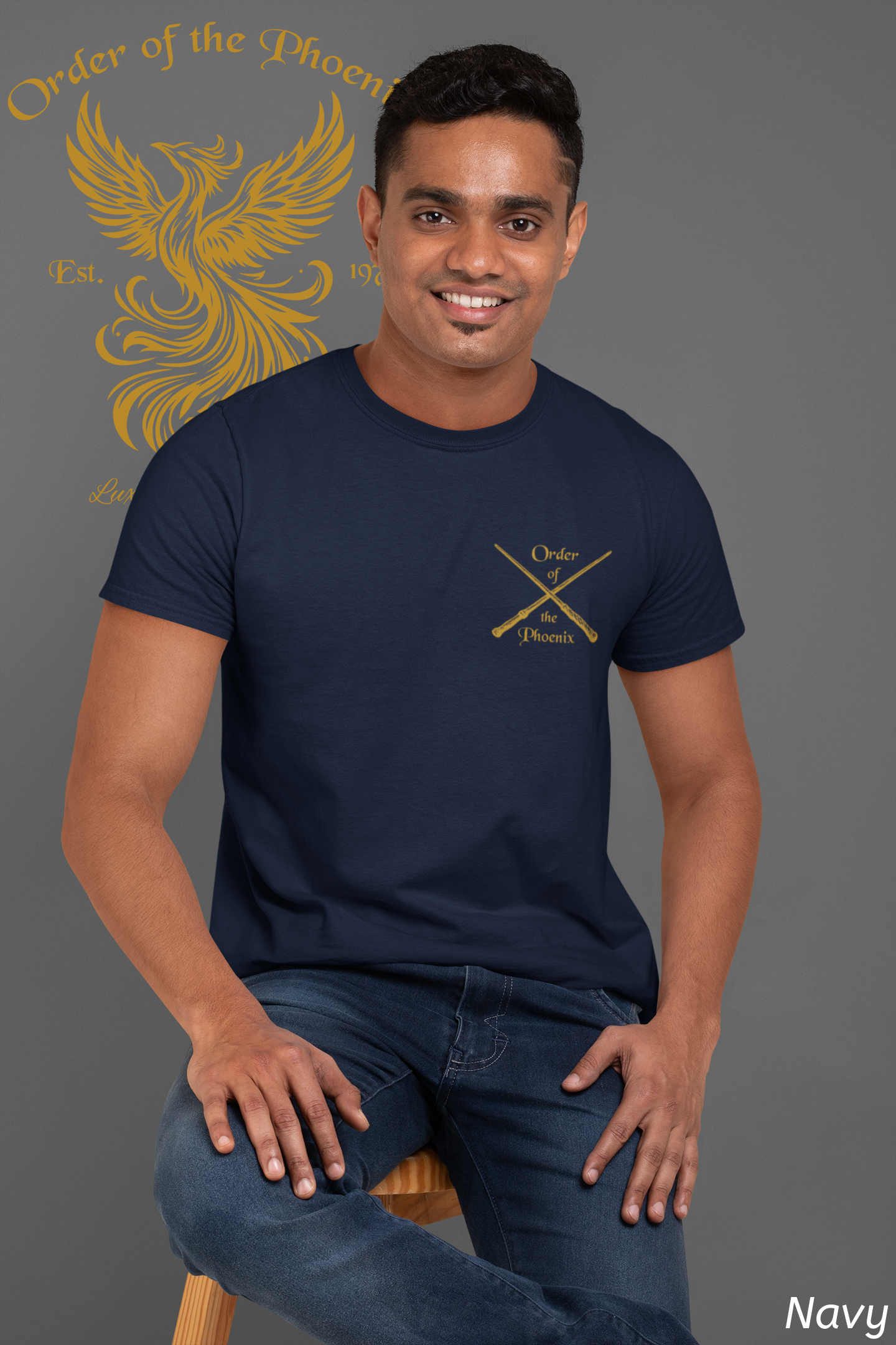 Phoenix Wizard Shirt- Lux Vincit Tenebras Double Sided Tee