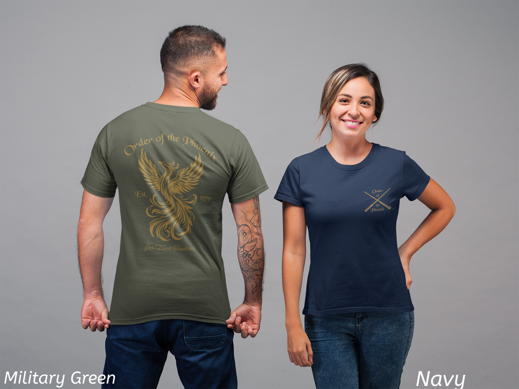 Phoenix Wizard Shirt- Lux Vincit Tenebras Double Sided Tee