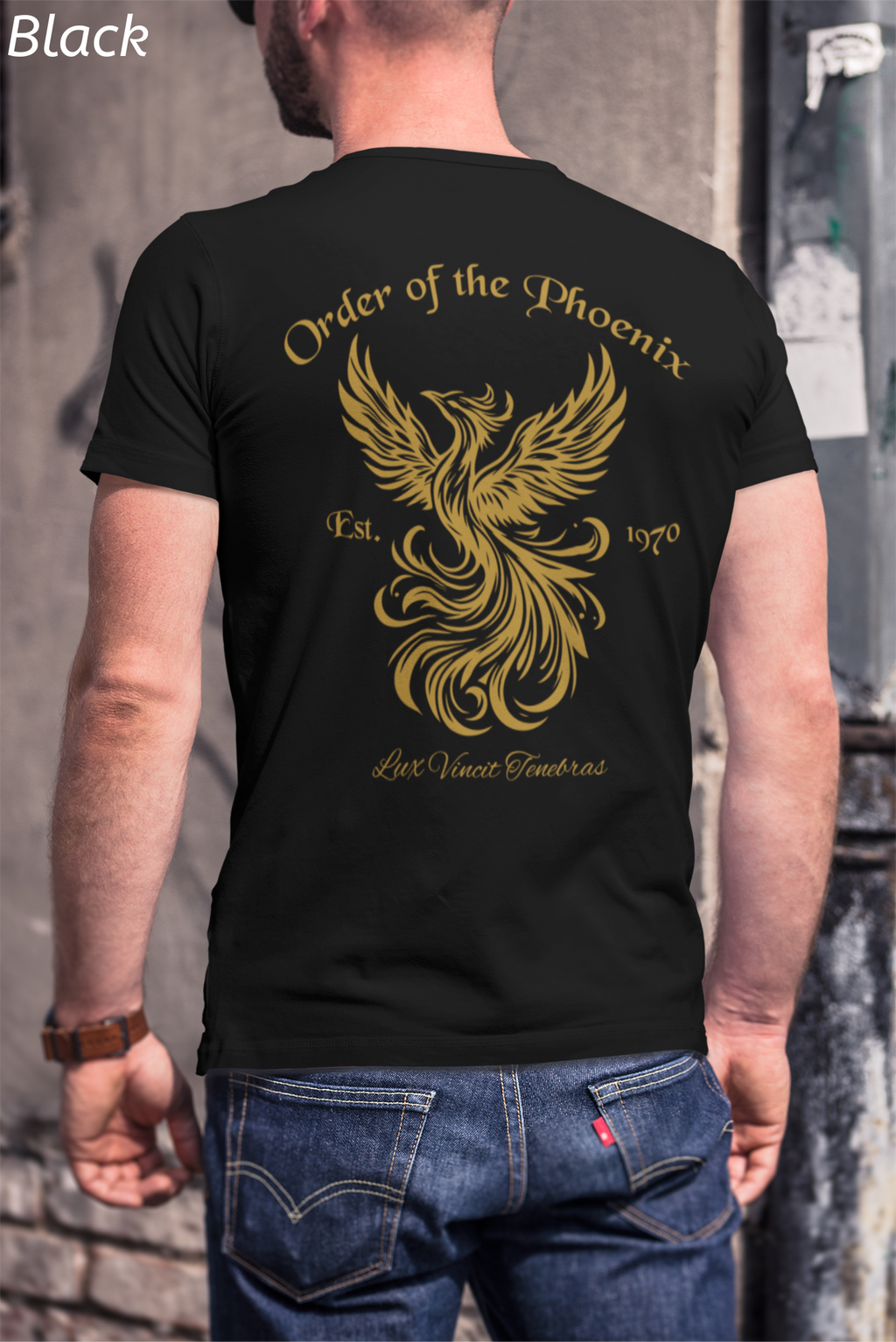 Phoenix Wizard Shirt- Lux Vincit Tenebras Double Sided Tee