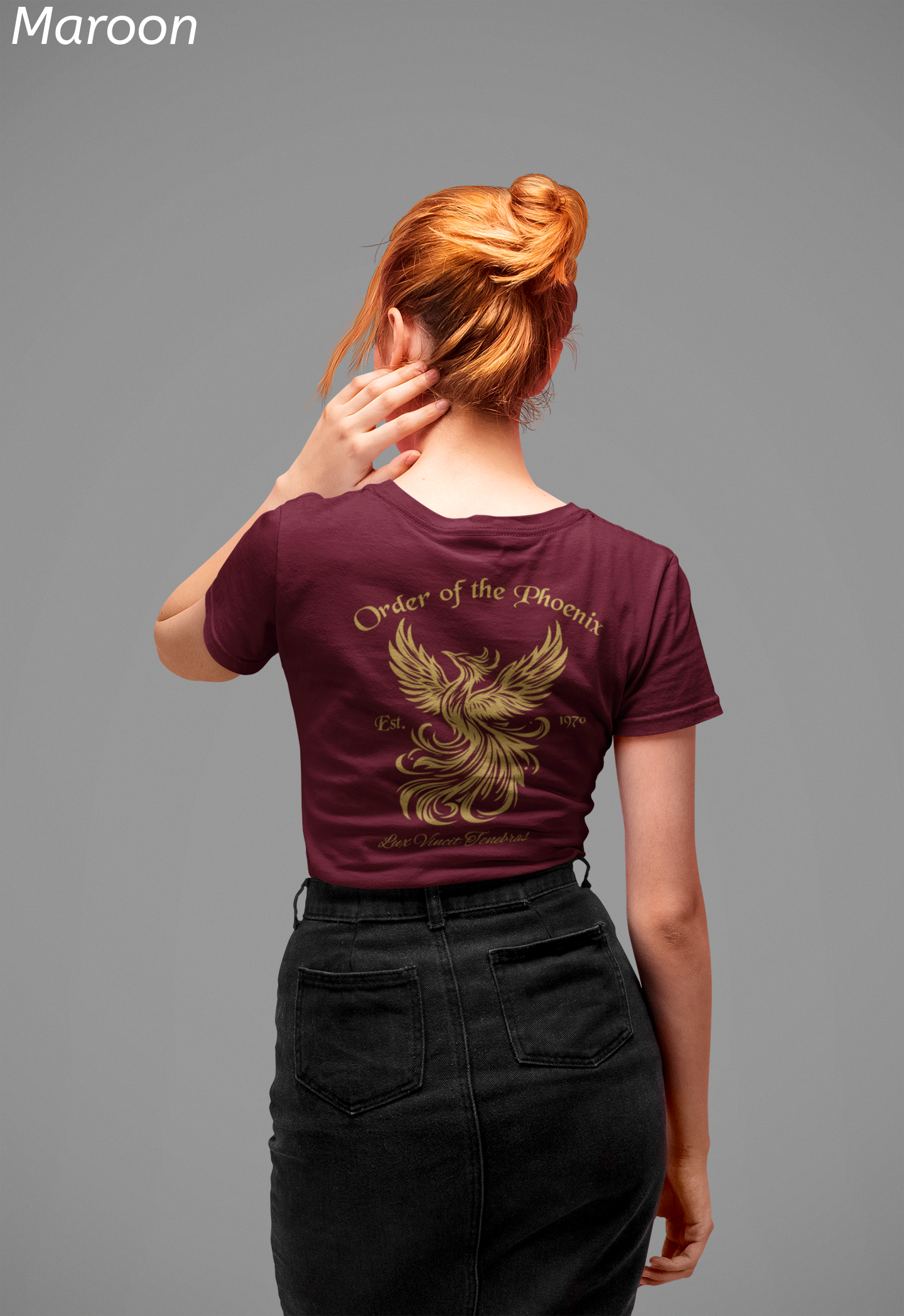 Phoenix Wizard Shirt- Lux Vincit Tenebras Double Sided Tee