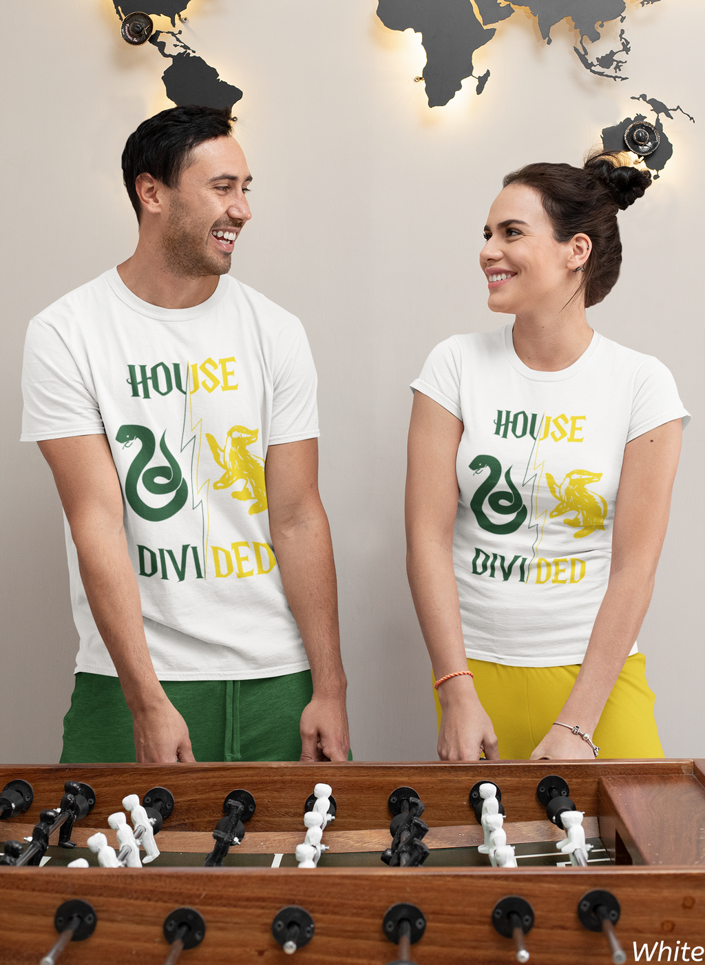 House Divided Rivalry Shirt- Serpent + Badger Wizardcore Couple Tee
