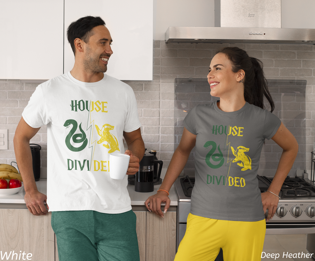 House Divided Rivalry Shirt- Serpent + Badger Wizardcore Couple Tee