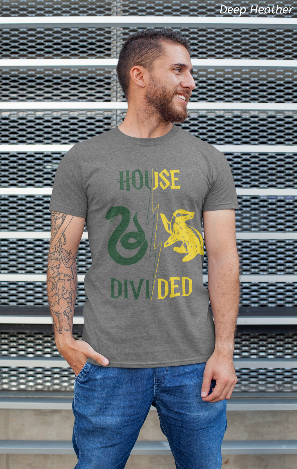 House Divided Rivalry Shirt- Serpent + Badger Wizardcore Couple Tee