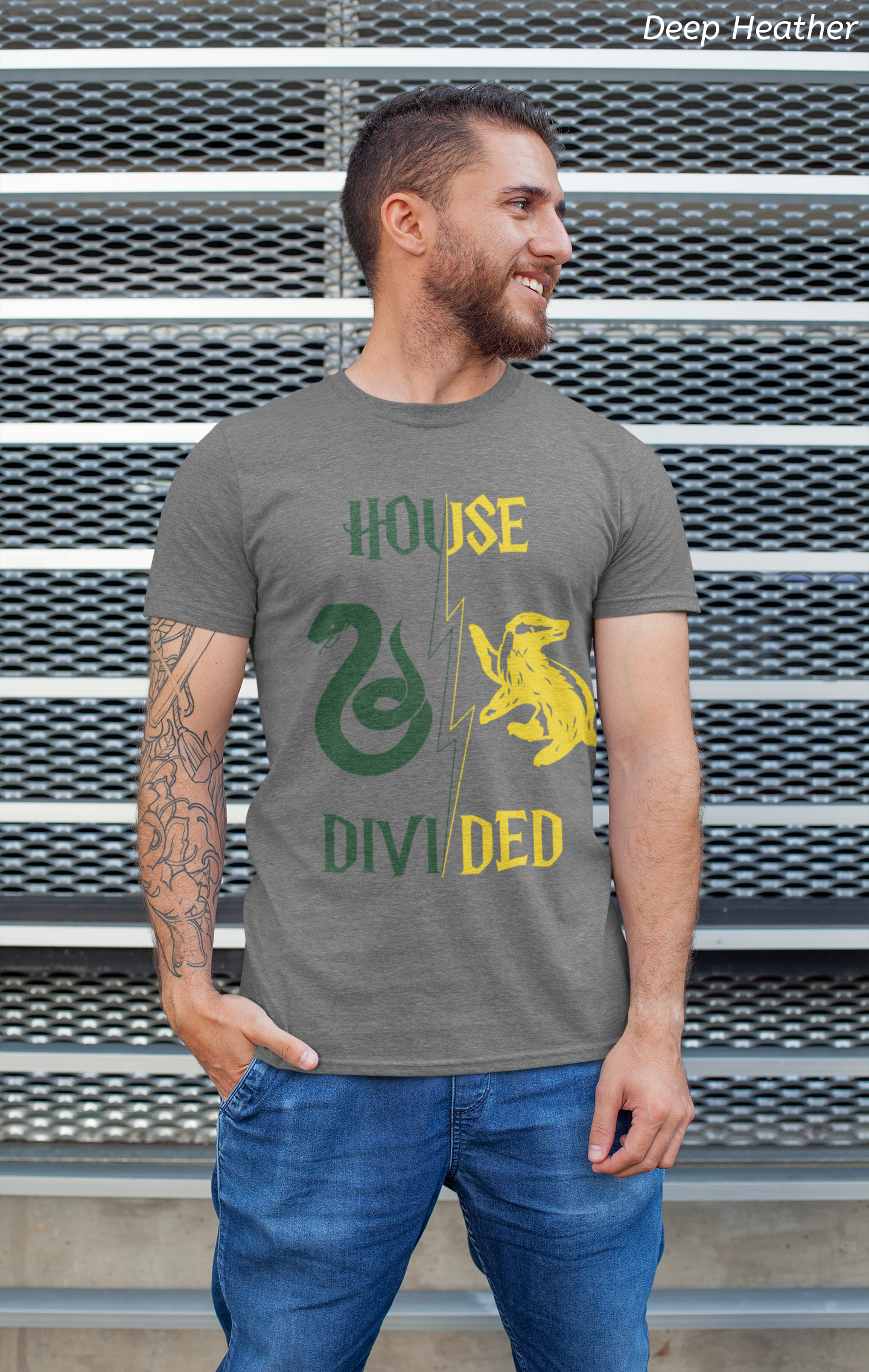 House Divided Rivalry Shirt- Serpent + Badger Wizardcore Couple Tee