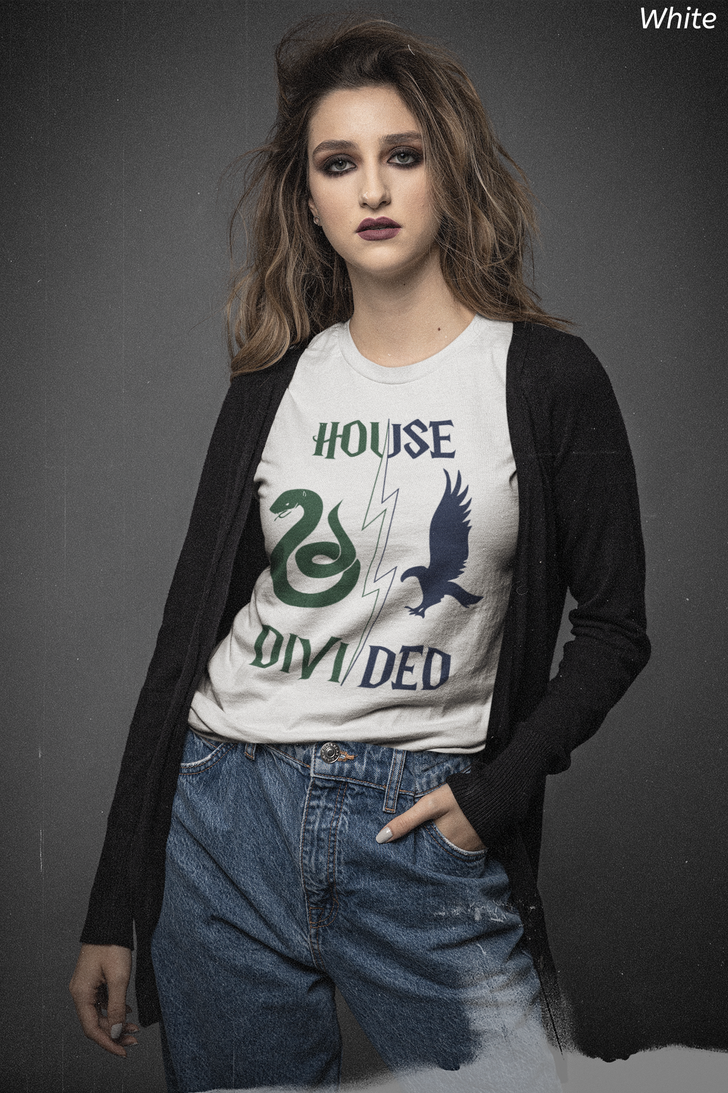 House Divided Rivalry Shirt- Serpent + Raven Wizardcore Couple Tee
