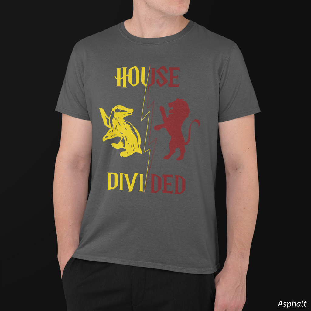 House Divided Rivalry Shirt- Lion + Badger Wizardcore Couple Tee