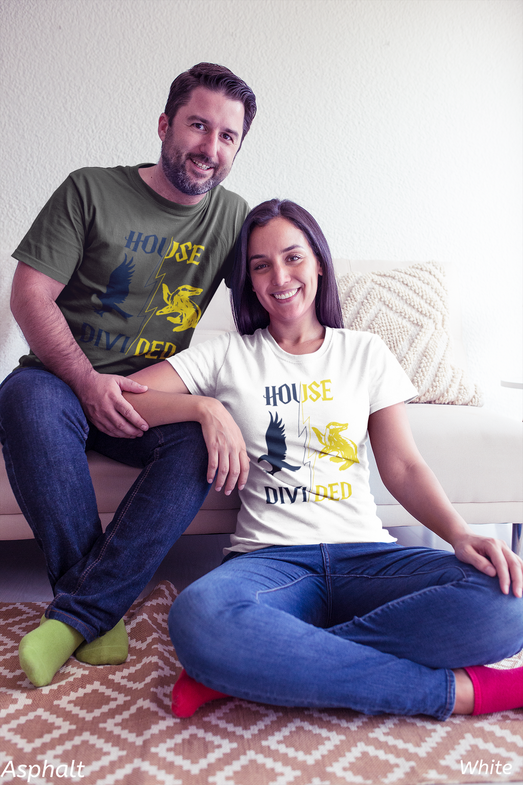 House Divided Rivalry Shirt- Raven + Badger Wizardcore Couple Tee