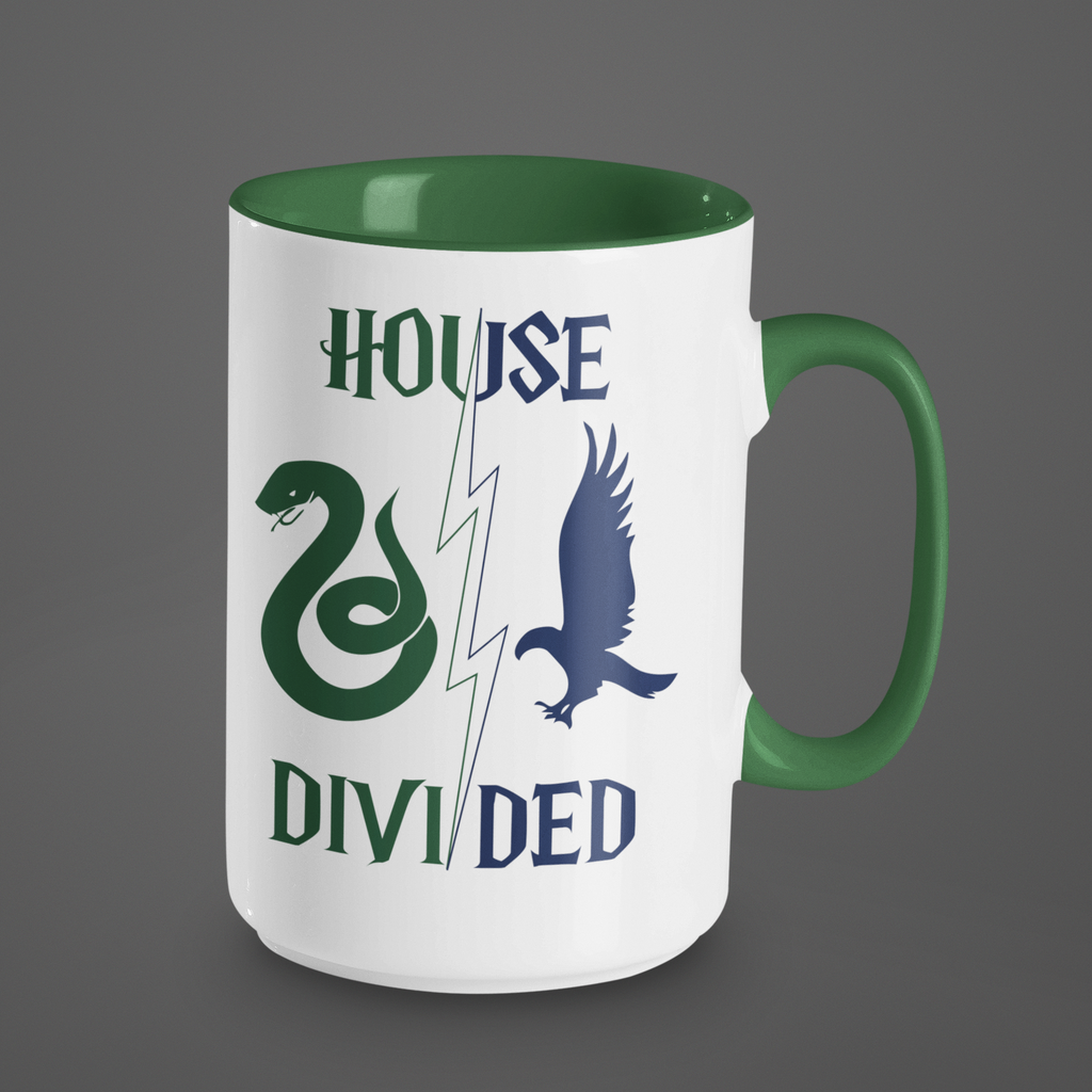 House Divided Rivalry Mug- Serpent + Raven Wizardcore Couple Mug (15oz)