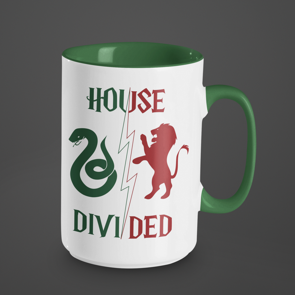 House Divided Rivalry Mug- Serpent + Lion Wizardcore Couple Mug (15oz)