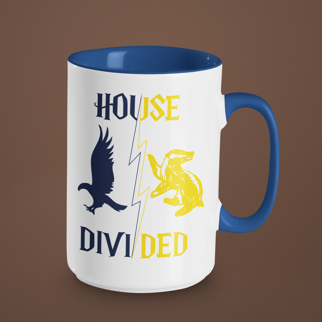 House Divided Rivalry Mug- Raven + Badger Wizardcore Couple Mug (15oz)