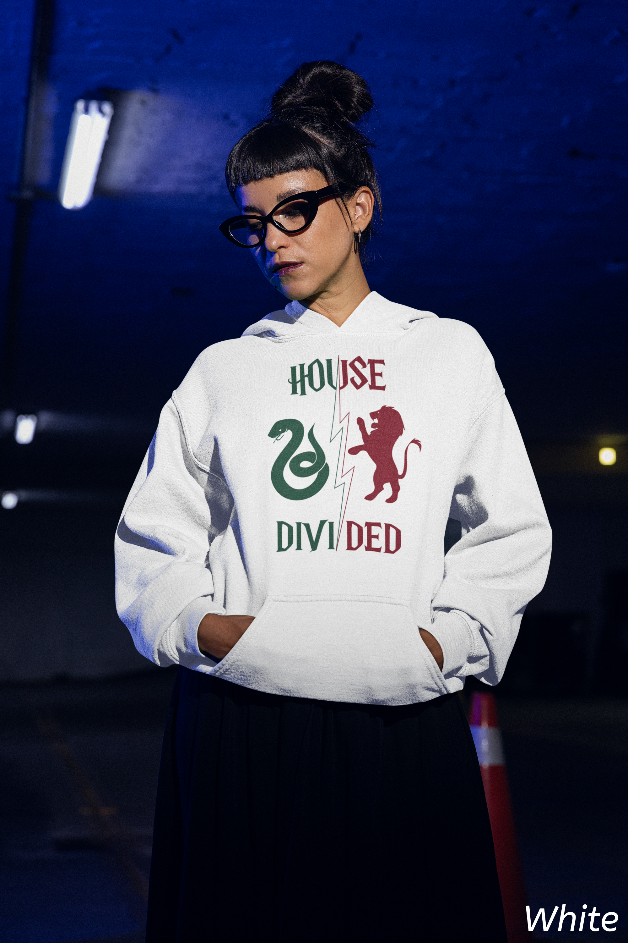 House Divided Rivalry Hoodie- Serpent + Lion Wizardcore Couple Hoodie