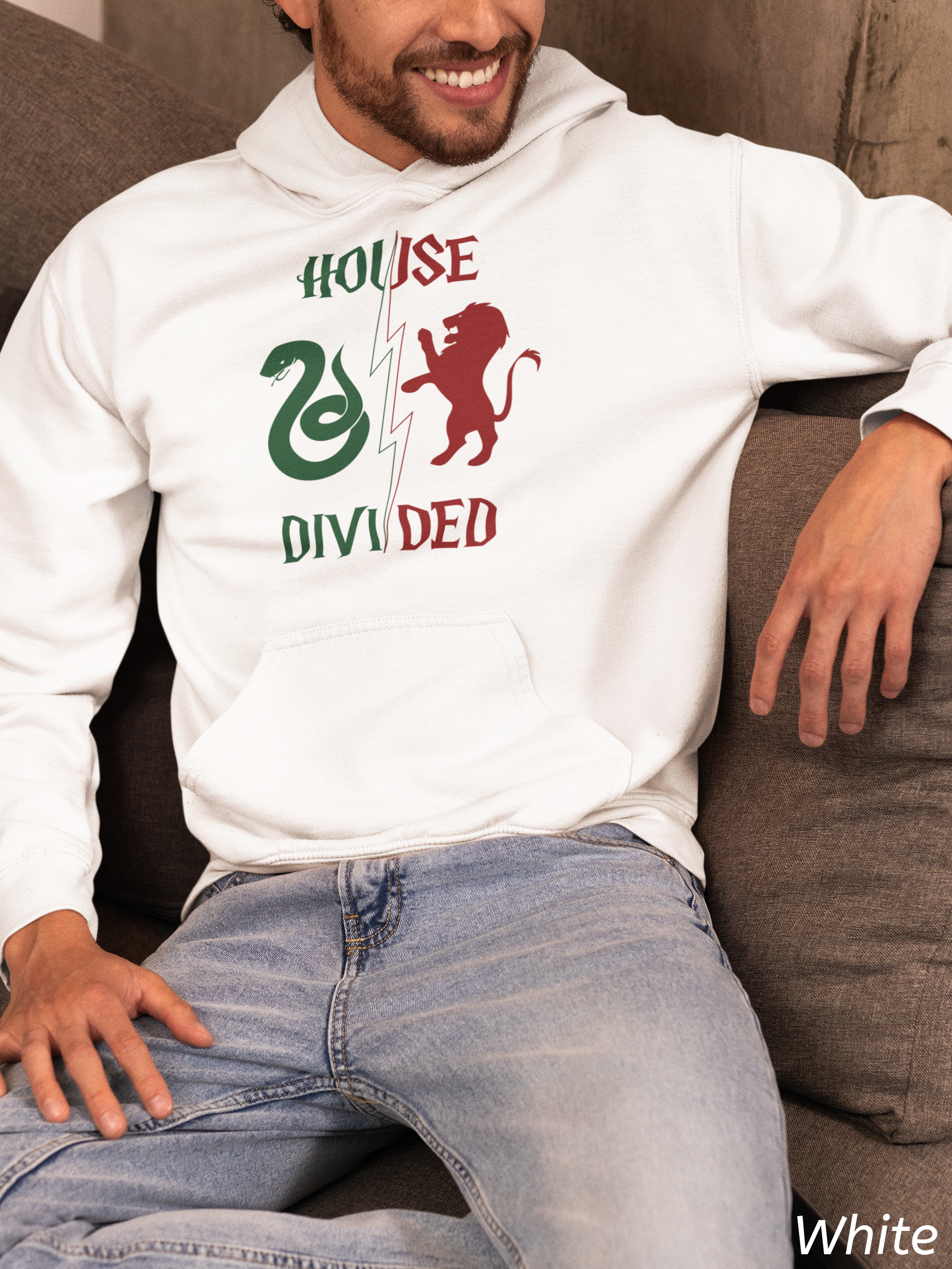 House Divided Rivalry Hoodie- Serpent + Lion Wizardcore Couple Hoodie