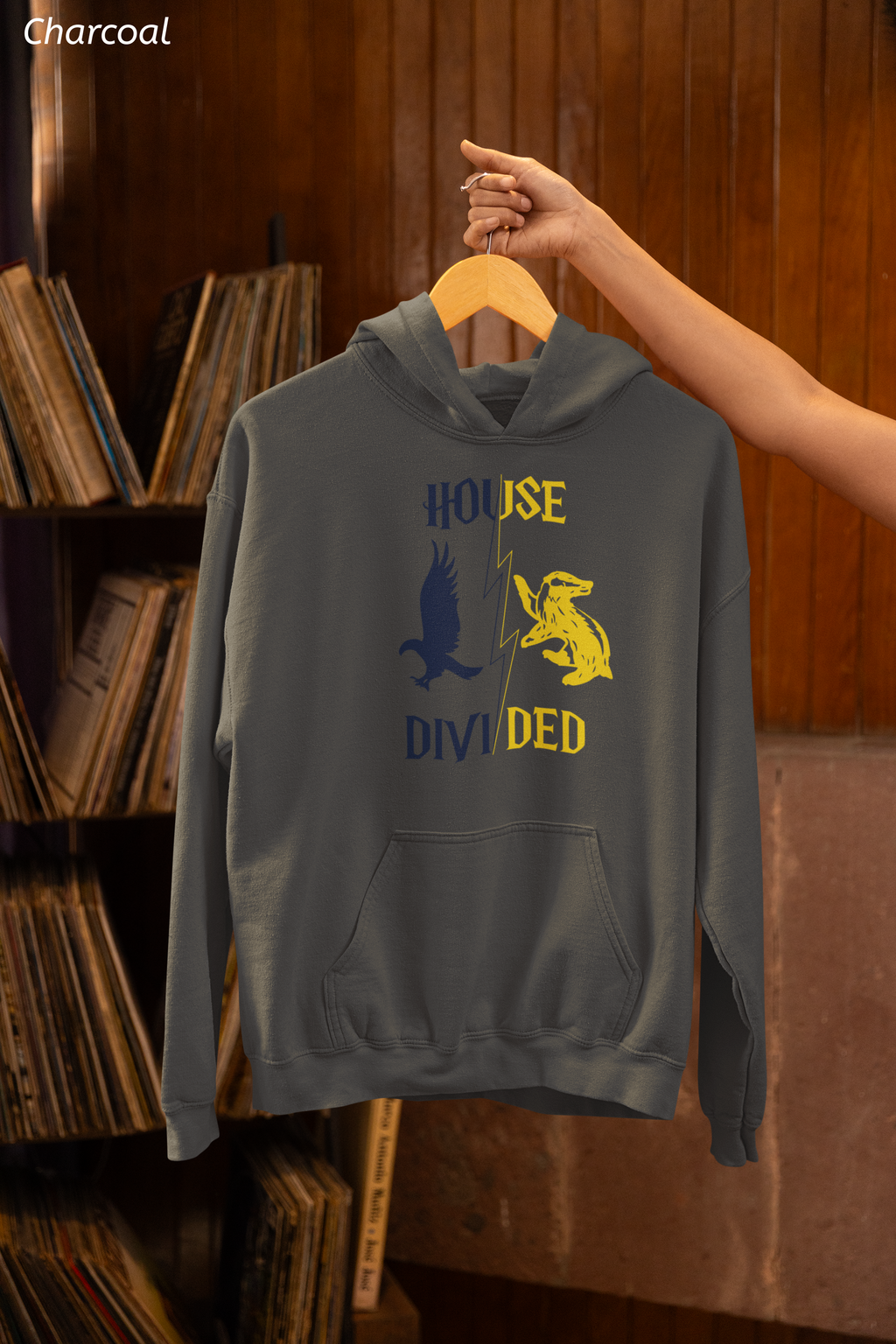 House Divided Rivalry Hoodie- Raven + Badger Wizardcore Couple Hoodie