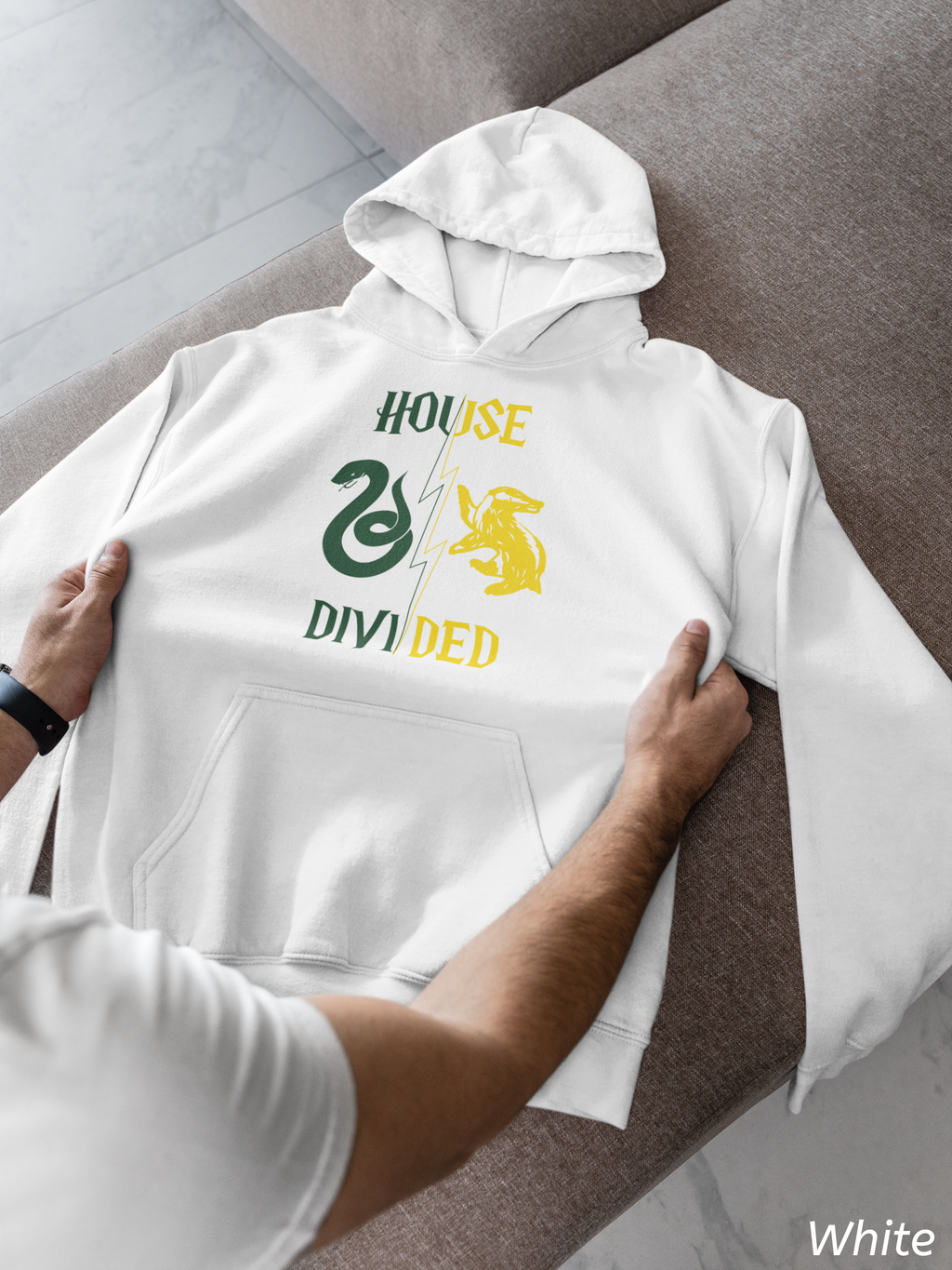 House Divided Rivalry Hoodie- Serpent + Badger Wizardcore Couple Hoodie