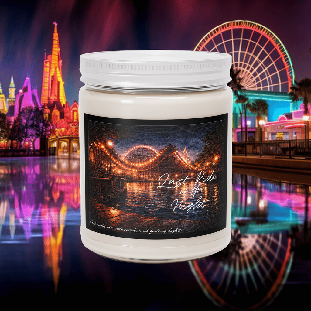 Last Ride of the Night Candle- Theme Park Night Soy Candle