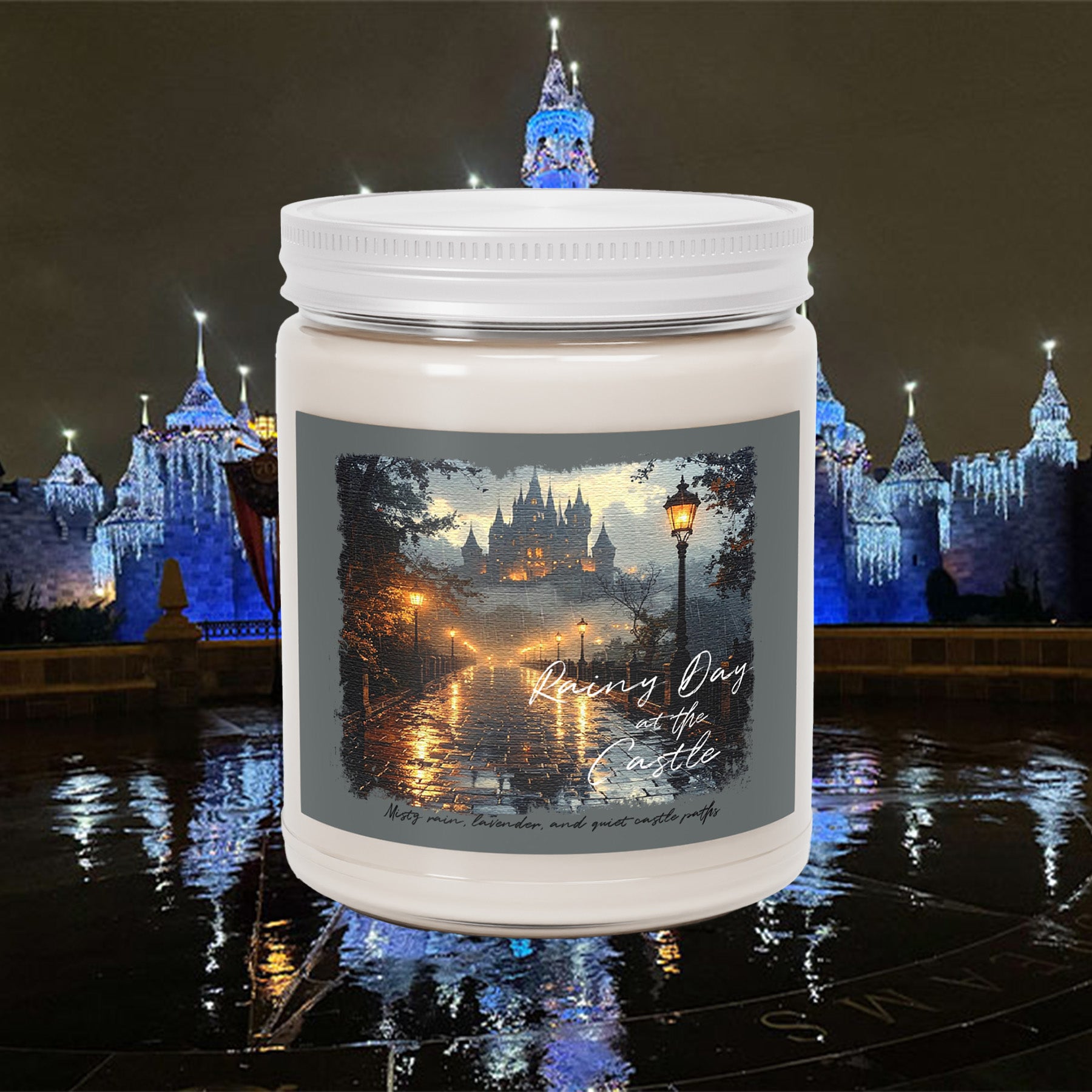 Rainy Day at the Castle Soy Candle- Moody Park Day Candle