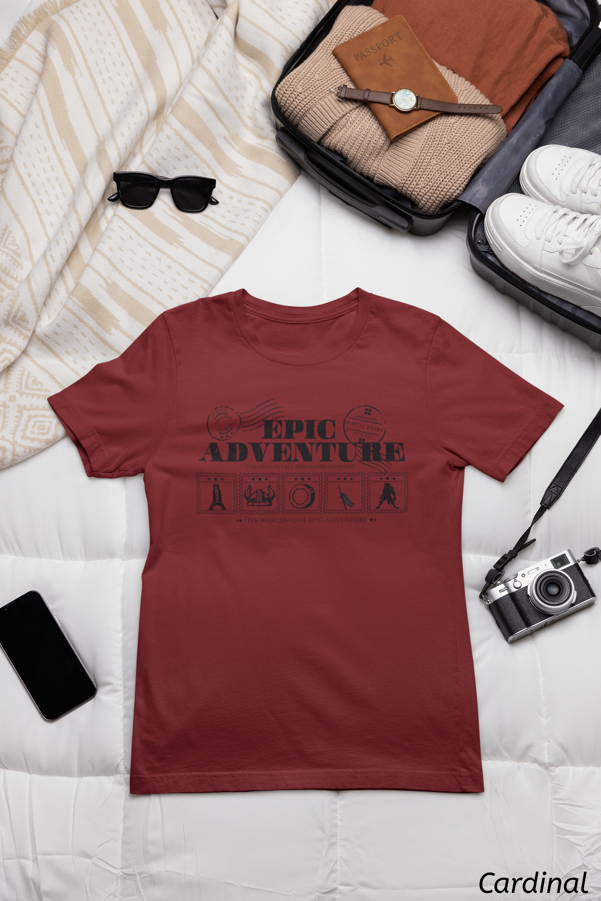 Epic Universe Portal Stamps Shirt- Orlando Park Day Tee