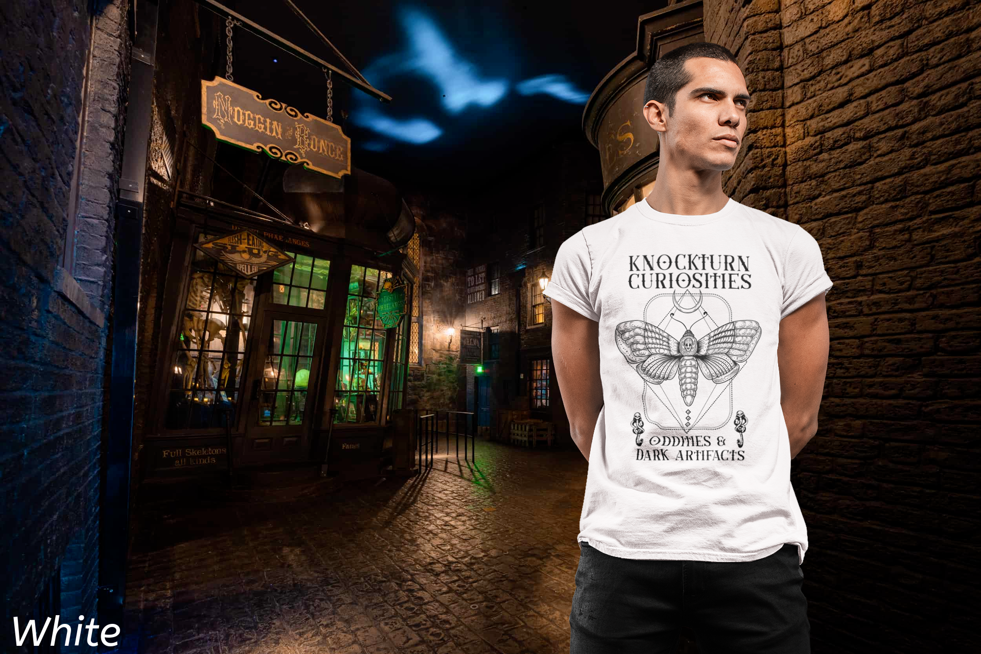 Knockturn Curiosities Shirt- Oddities & Dark Artifacts Tee