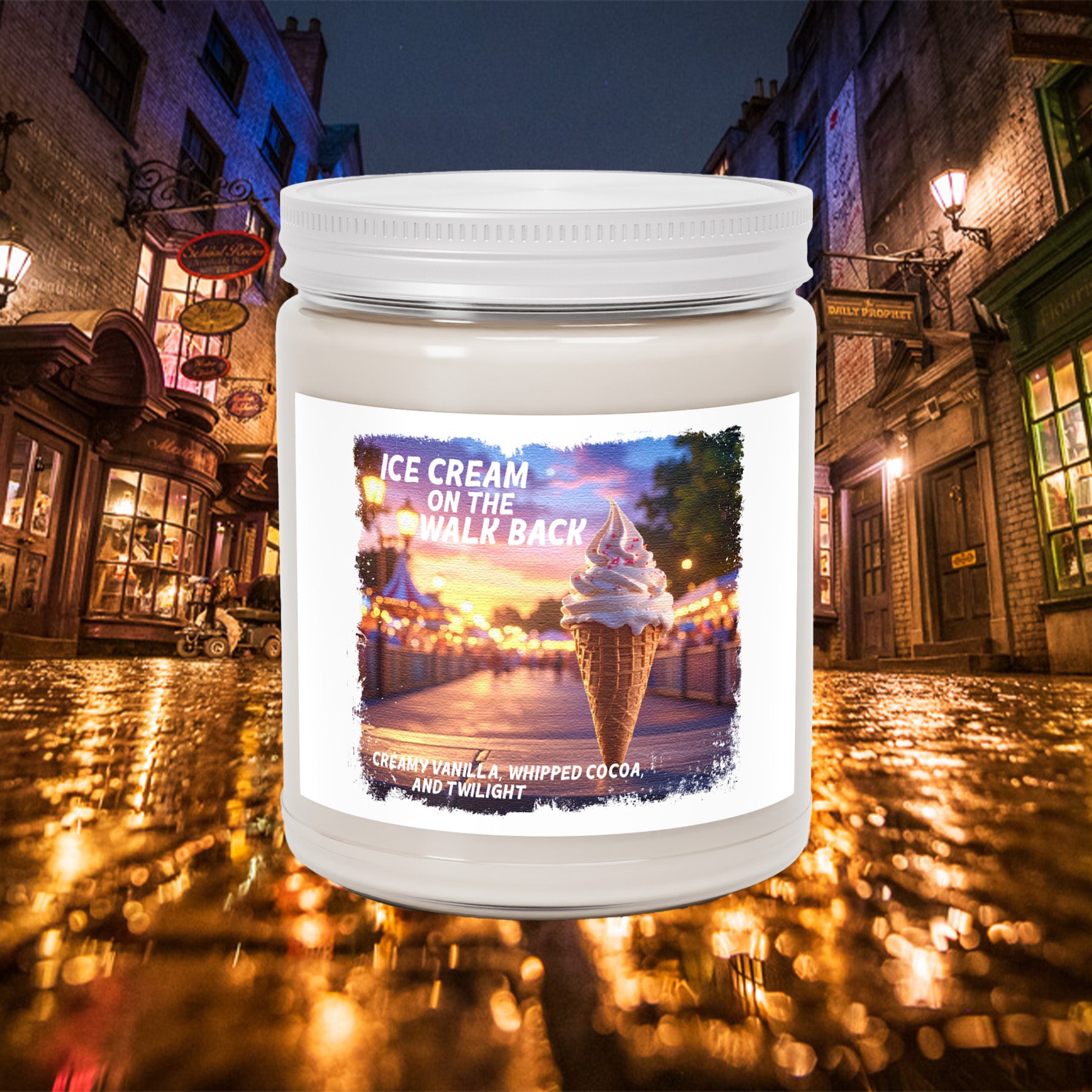 Ice Cream on the Walk Back Candle- Theme Park Dessert Scent