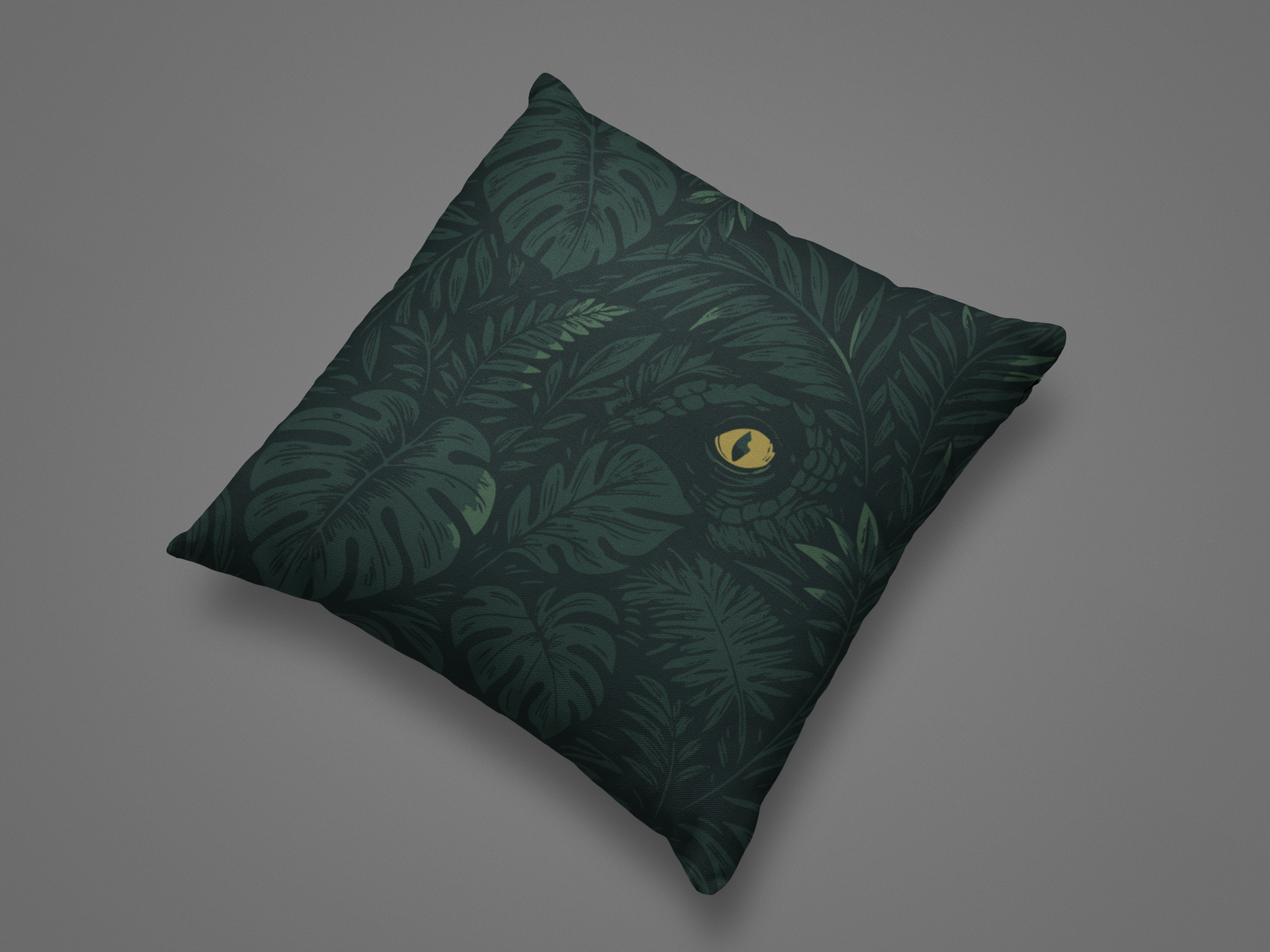 Clever Girl Pillow- Raptor Eye Jungle Throw Pillow