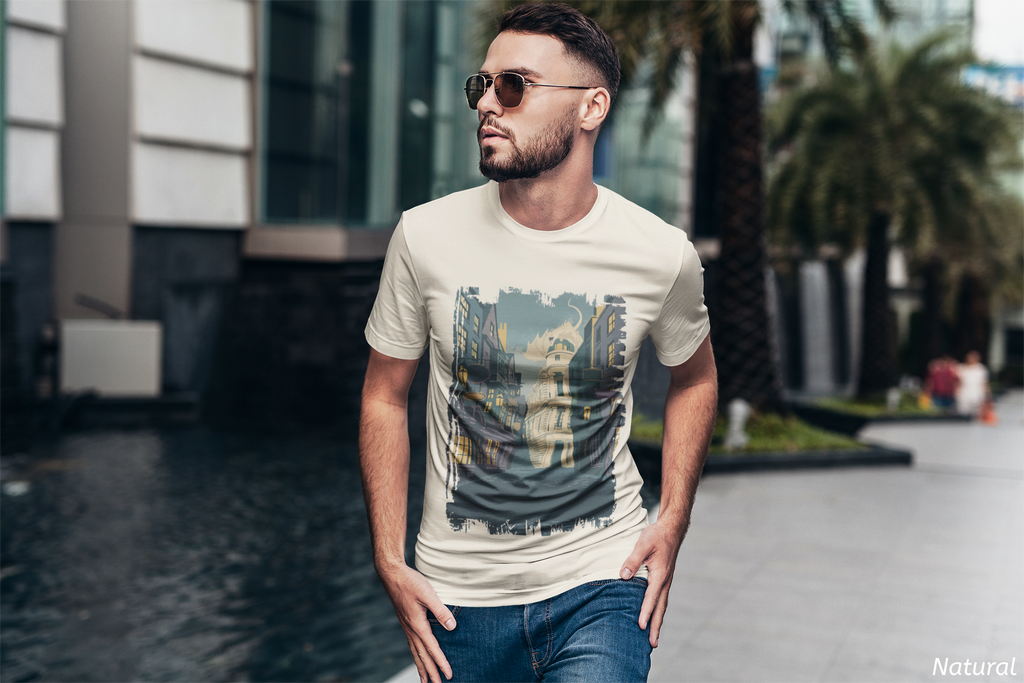 Wizard Alley Poster Shirt- Retro Magical Marketplace Tee