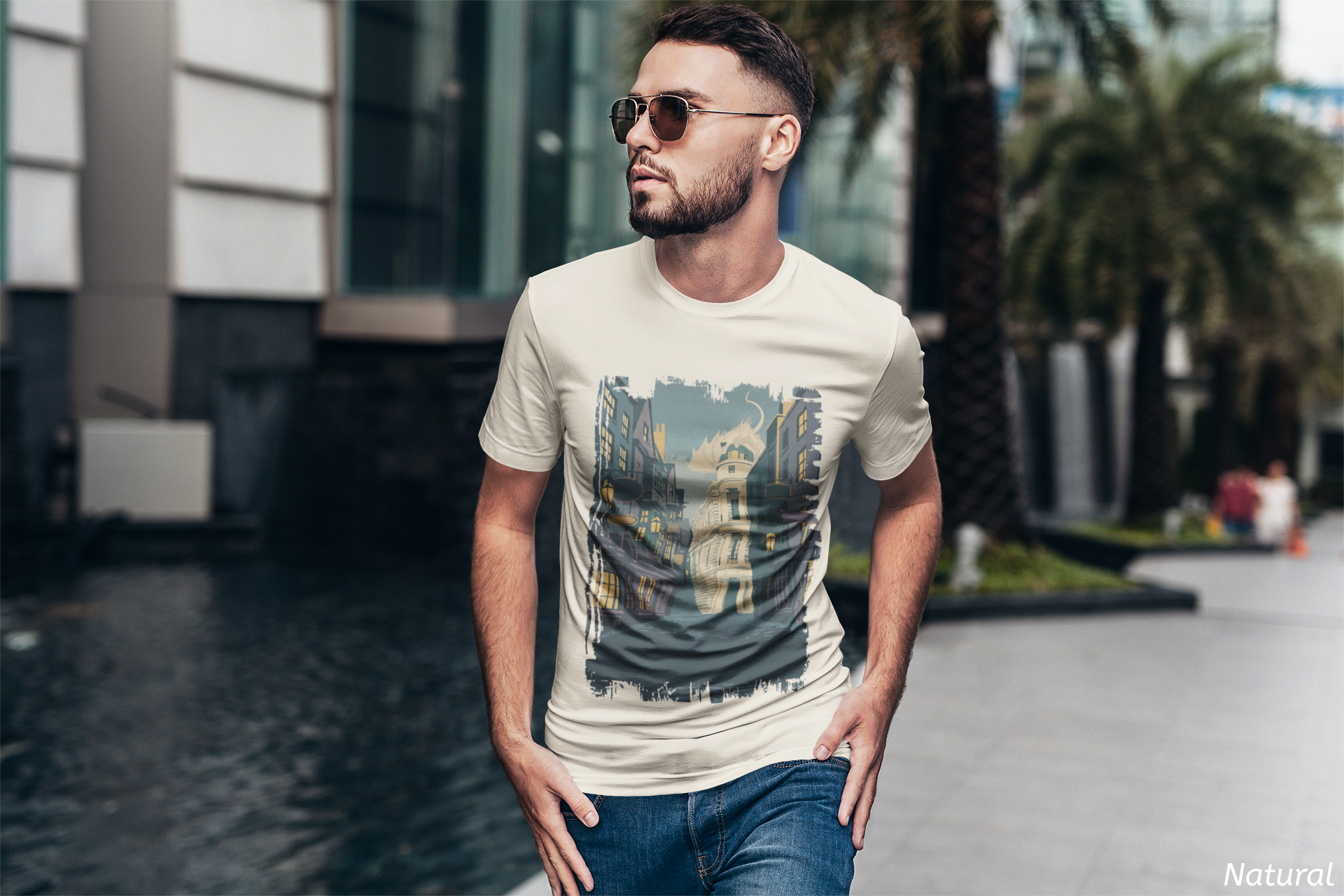 Wizard Alley Poster Shirt- Retro Magical Marketplace Tee